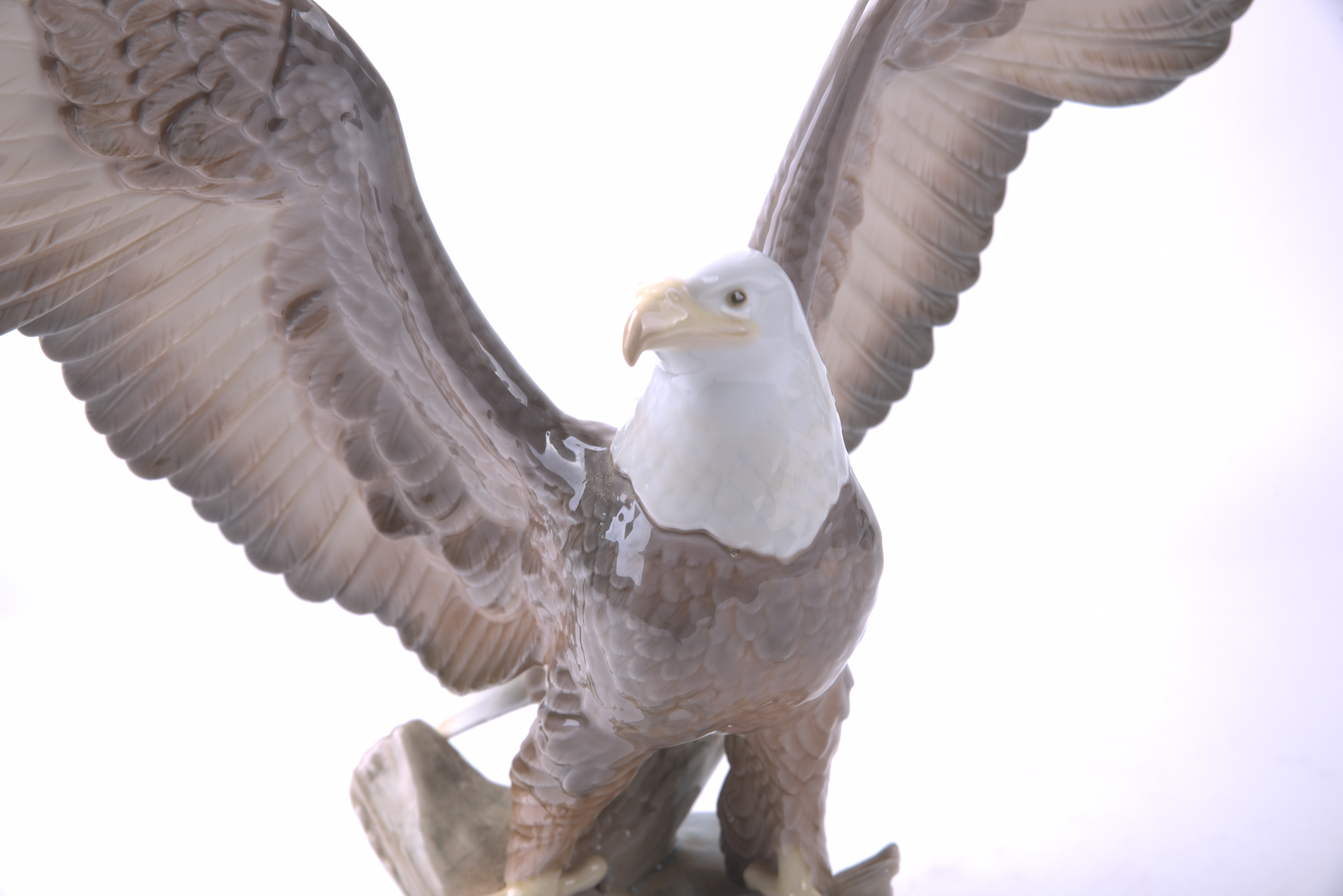 Lladró Signed "Freedom Eagle" Porcelain Sculpture, 1989