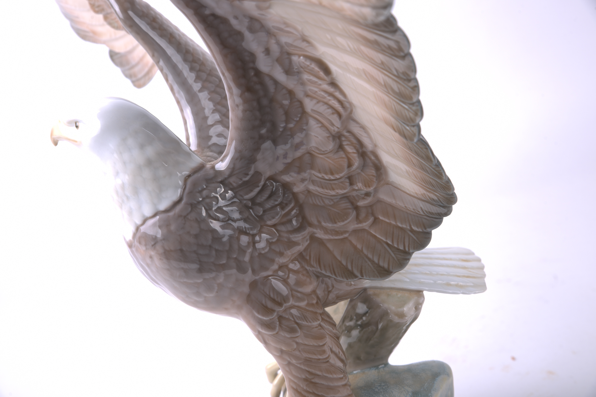 Lladró Signed "Freedom Eagle" Porcelain Sculpture, 1989