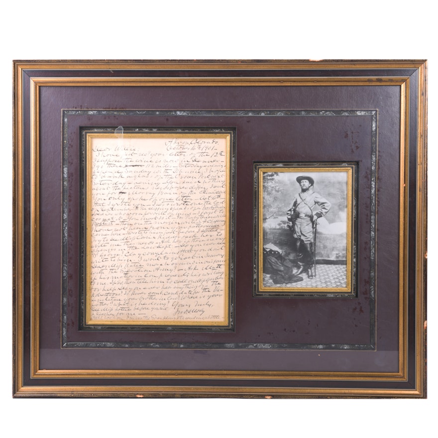 John S. Mosby Signed Letter to William "Willie" Chapman with Photograph