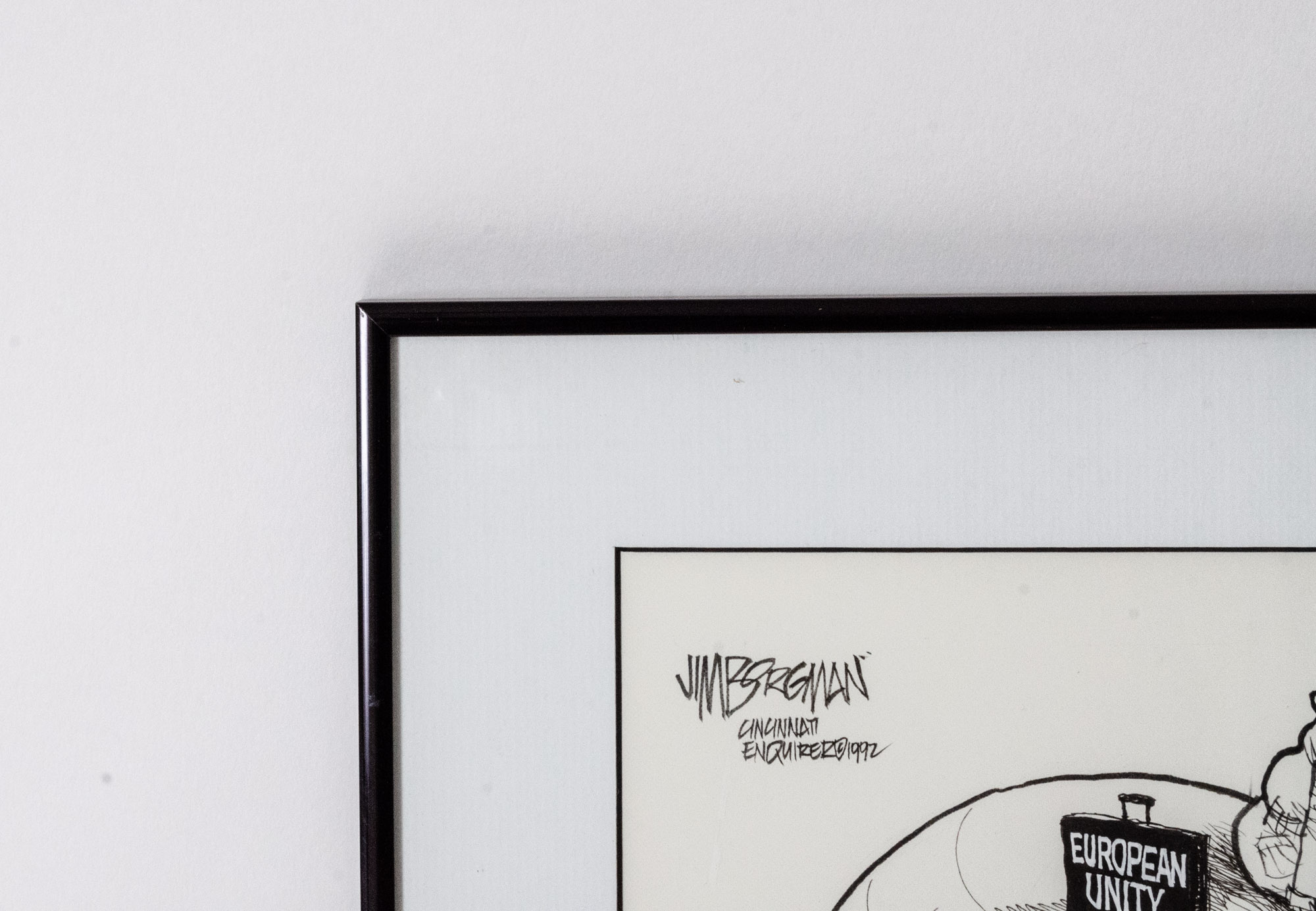 Jim Borgman 1992 Ink Cartoon Illustration Prototype