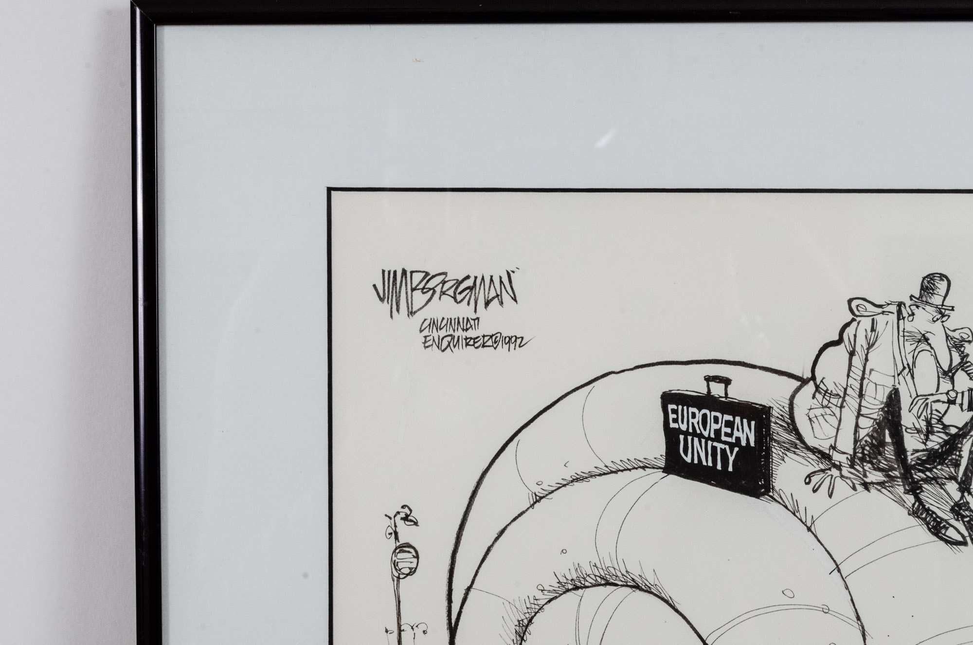 Jim Borgman 1992 Ink Cartoon Illustration Prototype