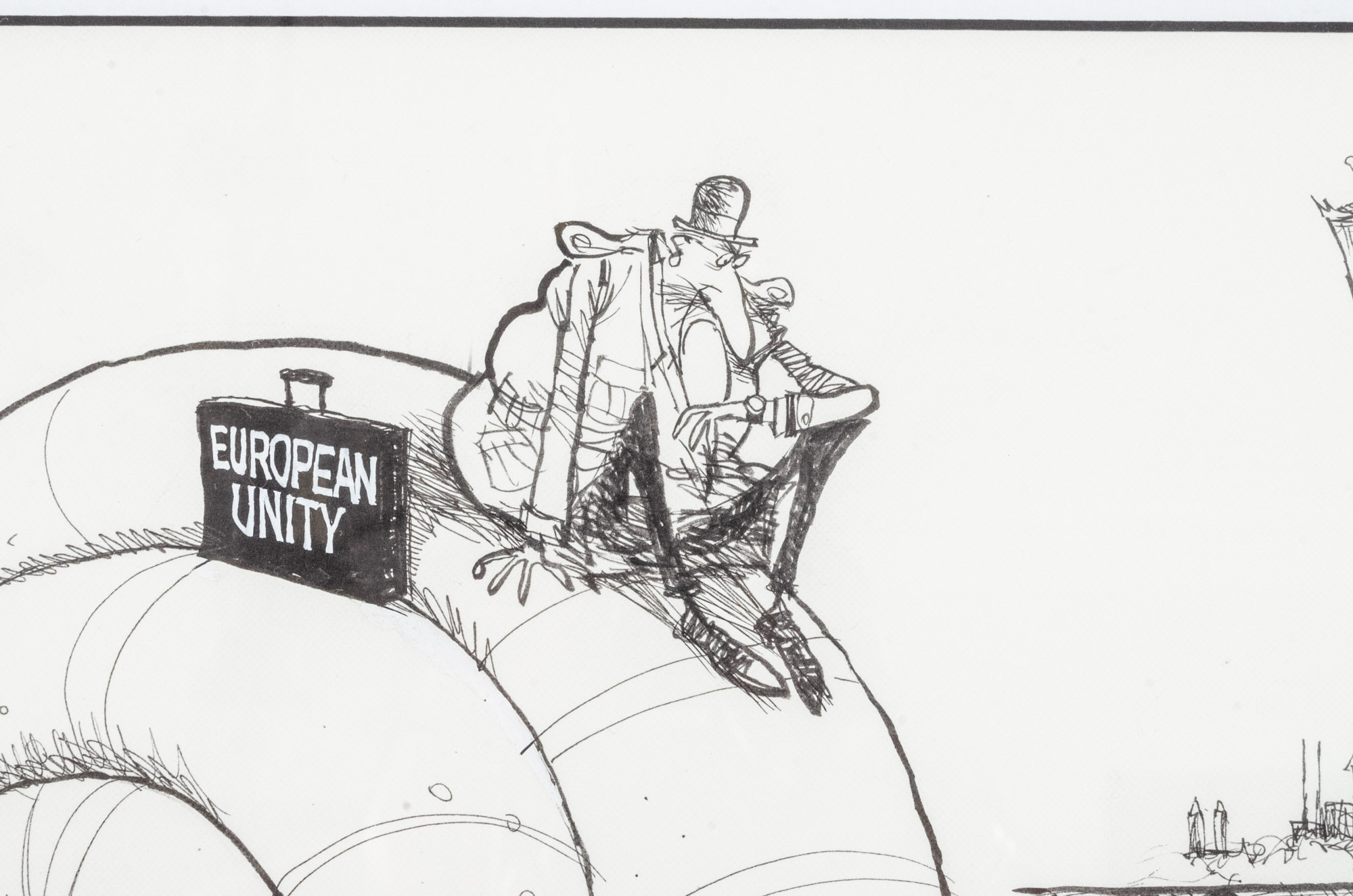 Jim Borgman 1992 Ink Cartoon Illustration Prototype