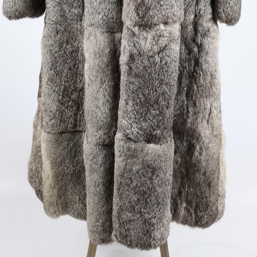 Women's Full-Length Rabbit Fur Coat