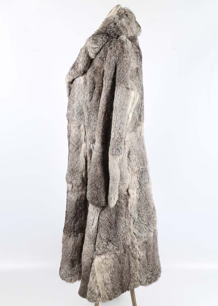 Women's Full-Length Rabbit Fur Coat