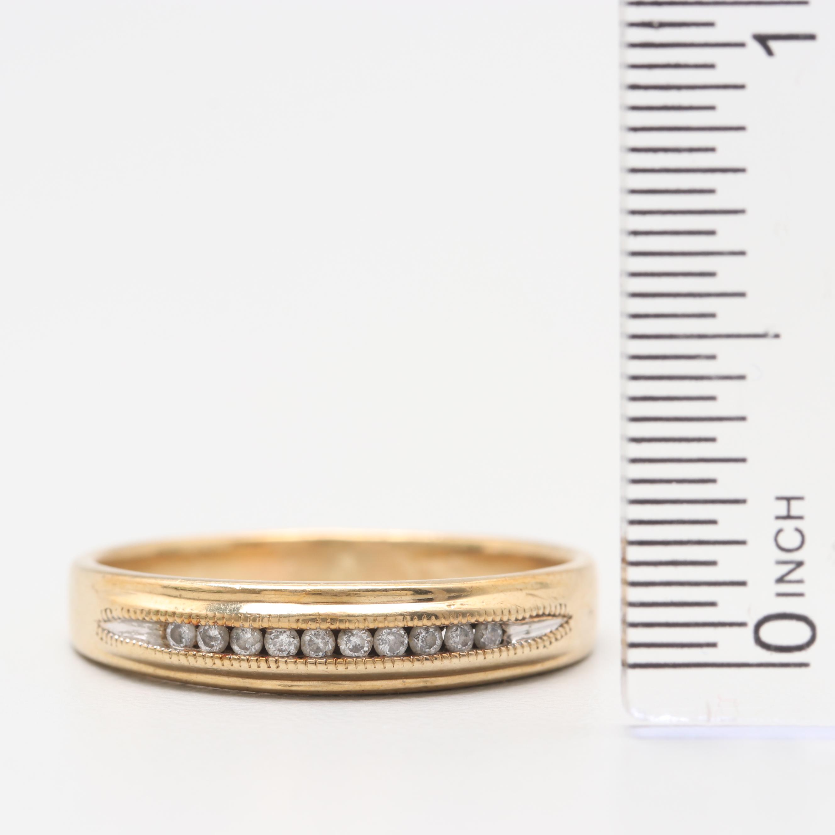 10K Yellow Gold Diamond Ring
