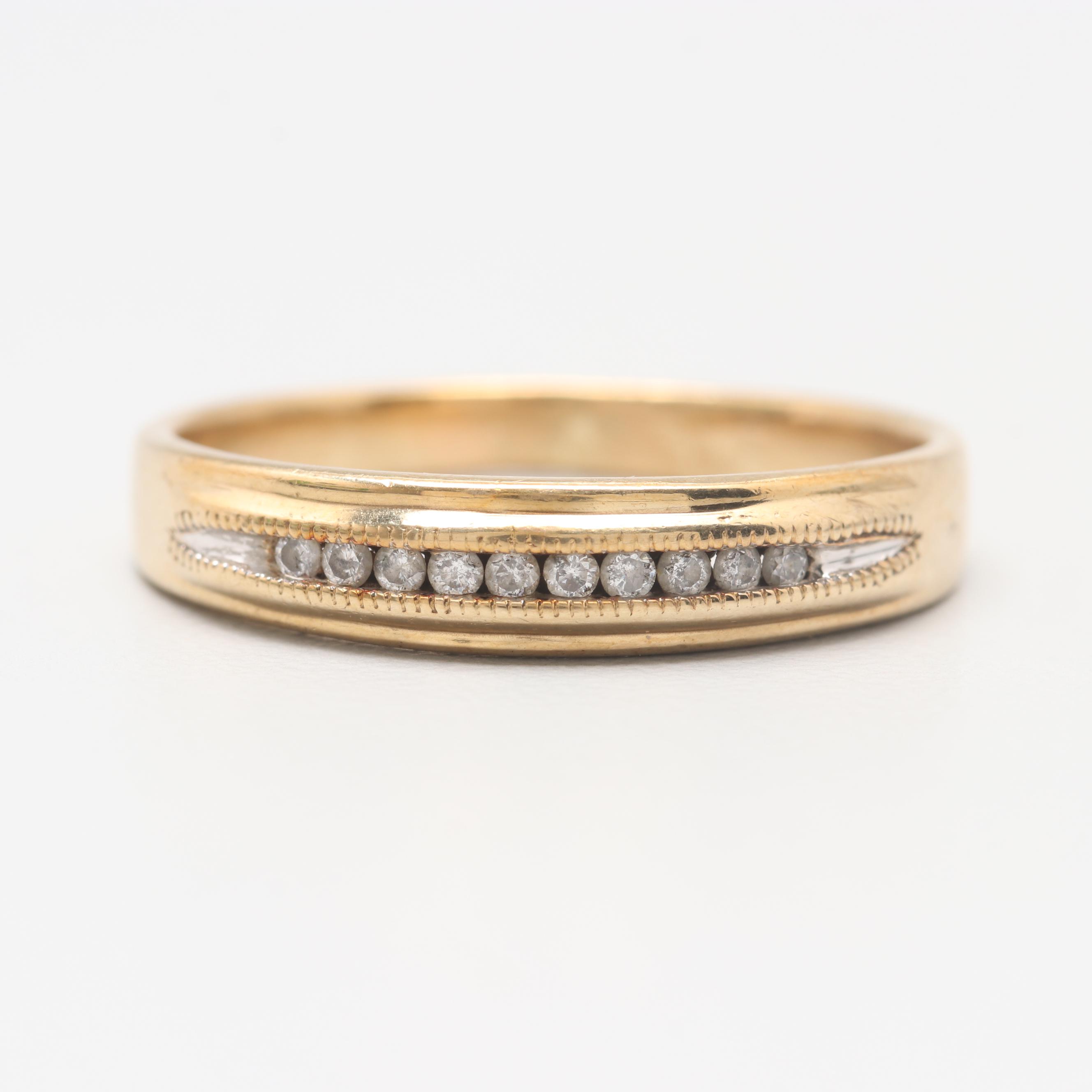 10K Yellow Gold Diamond Ring