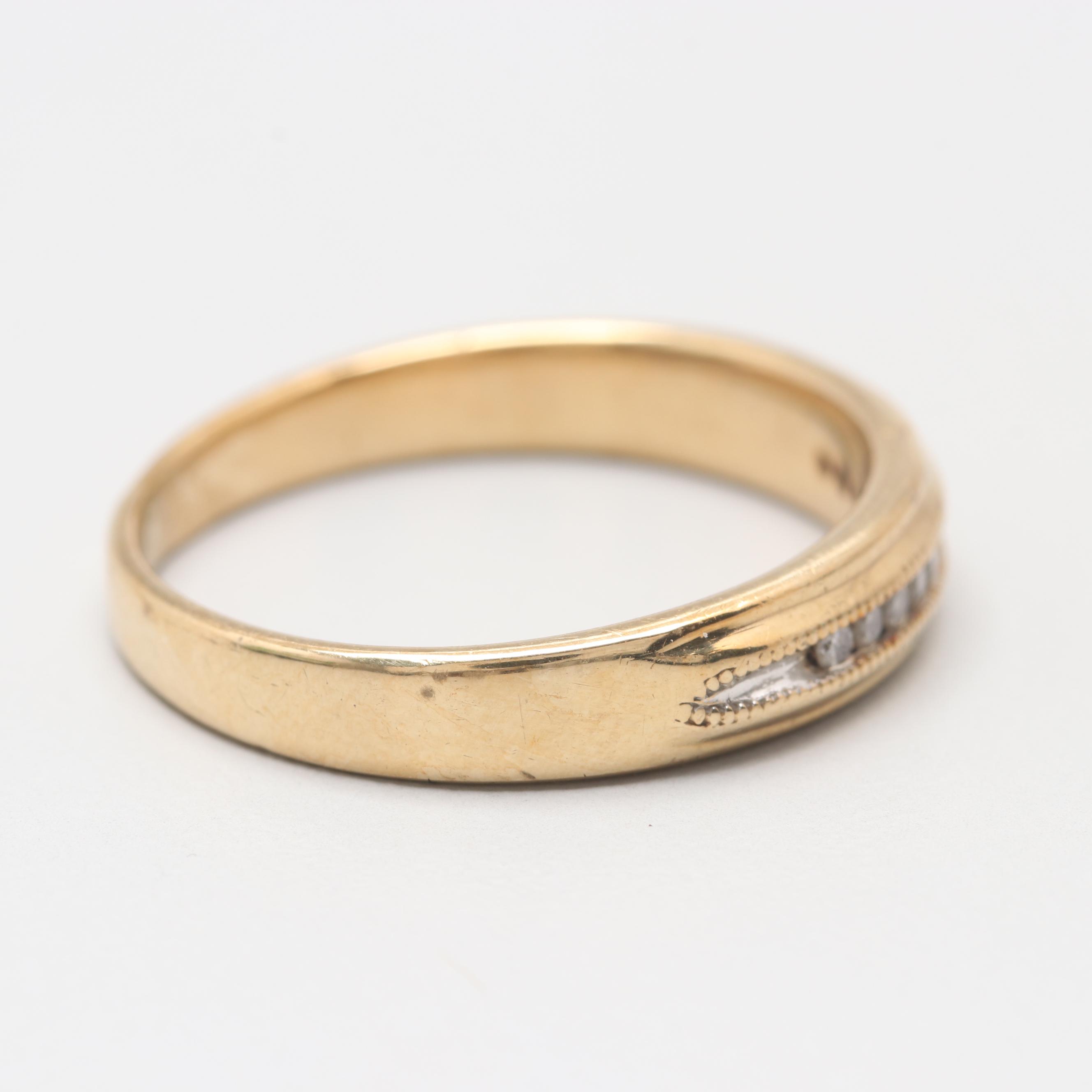 10K Yellow Gold Diamond Ring