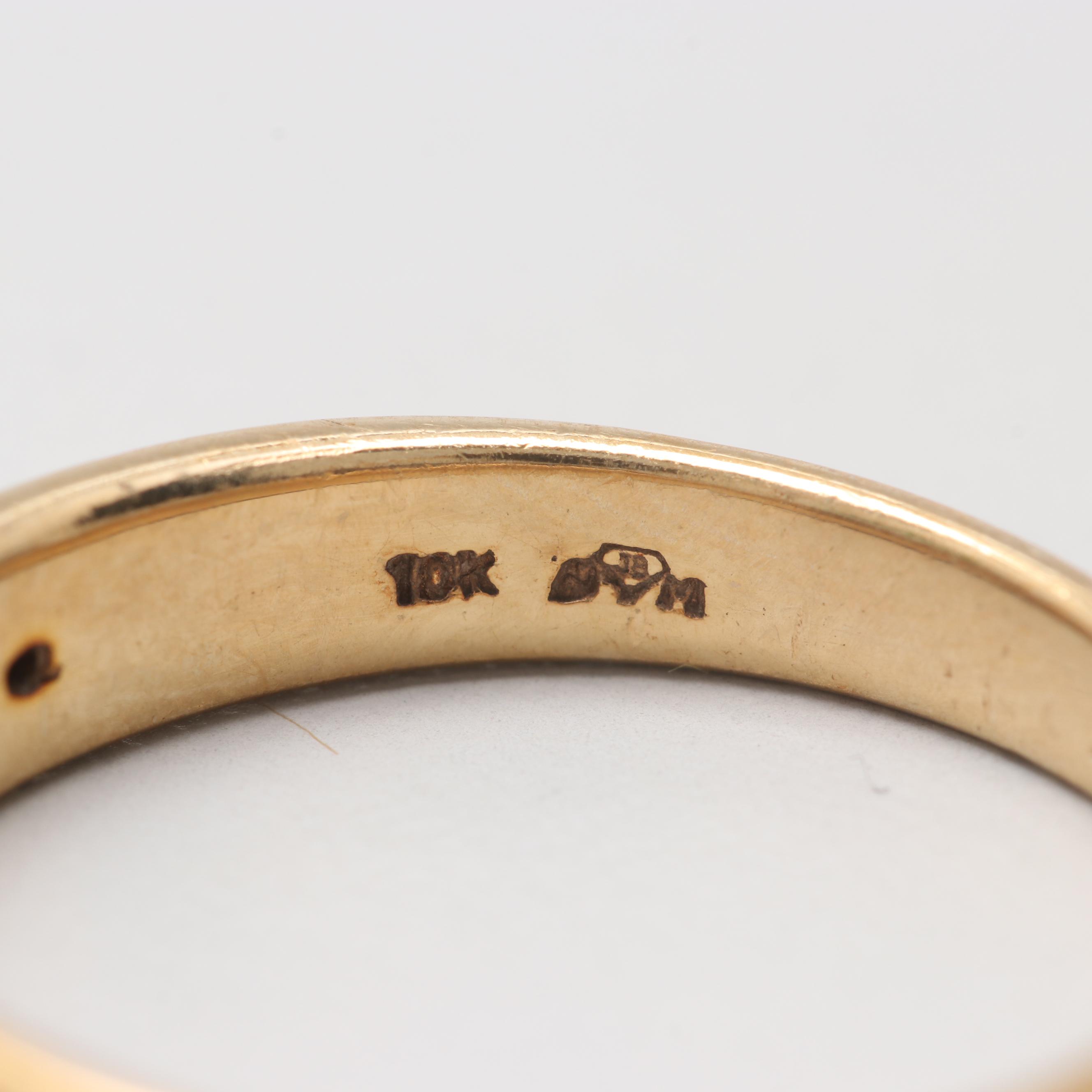 10K Yellow Gold Diamond Ring