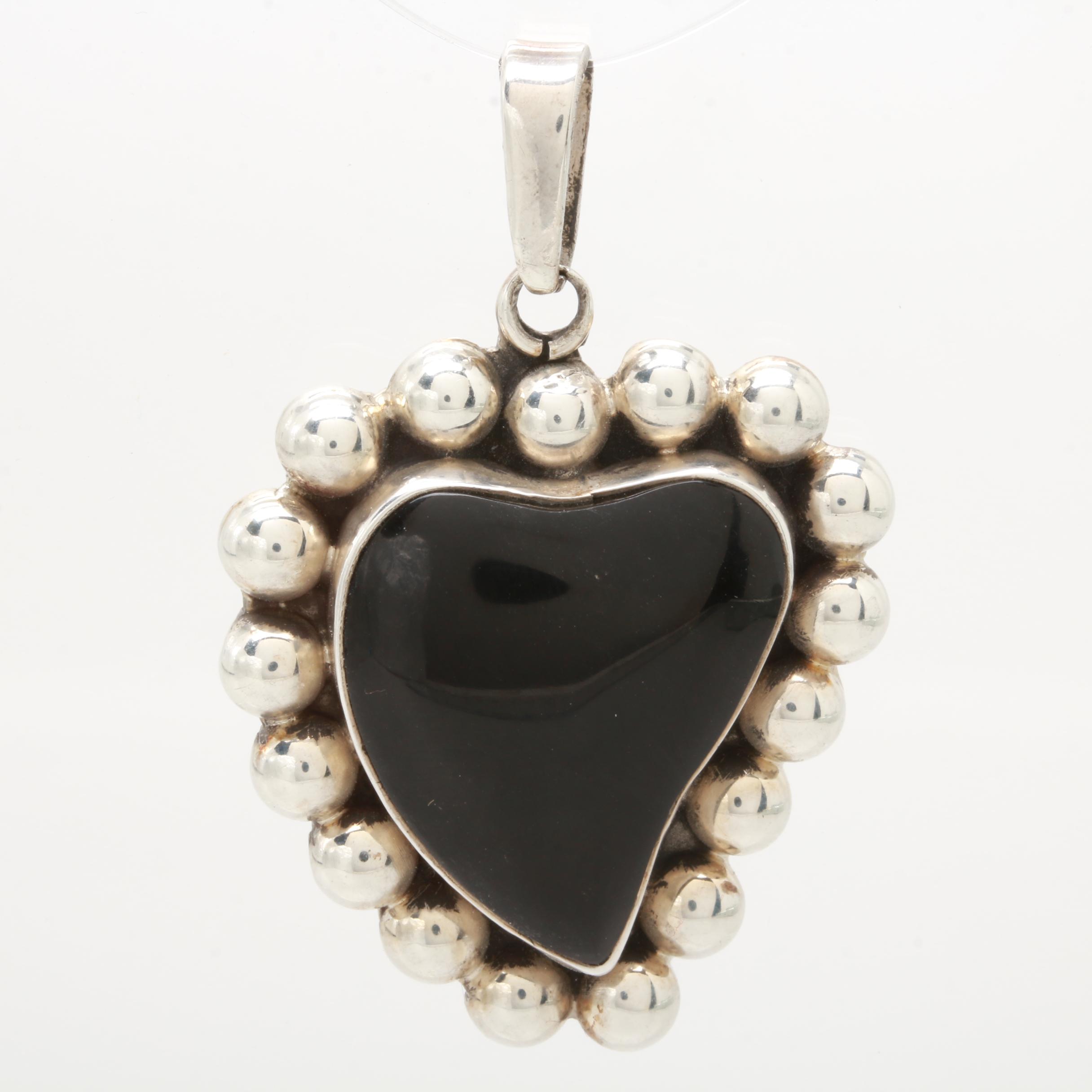 Sterling Silver Resin Pendant