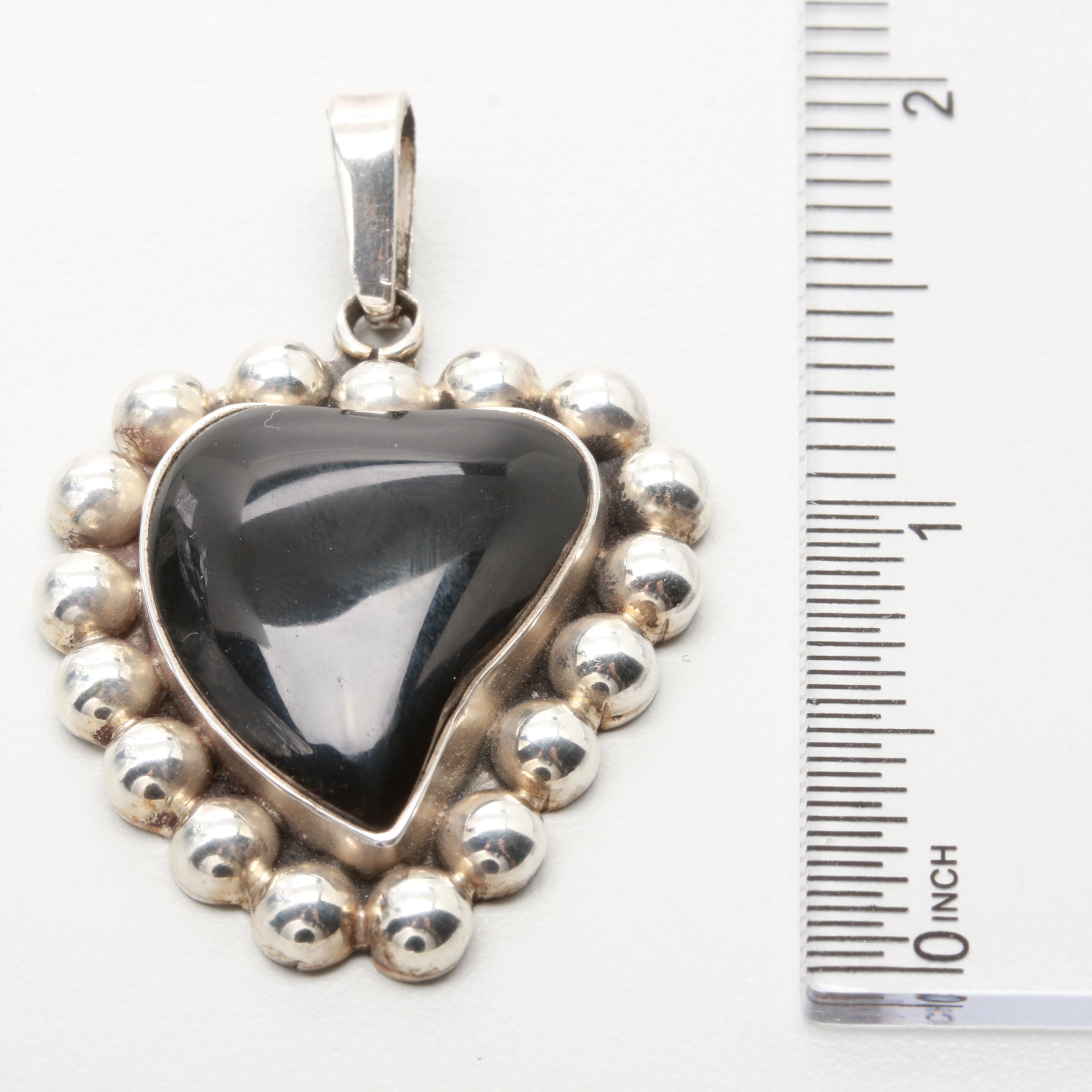 Sterling Silver Resin Pendant