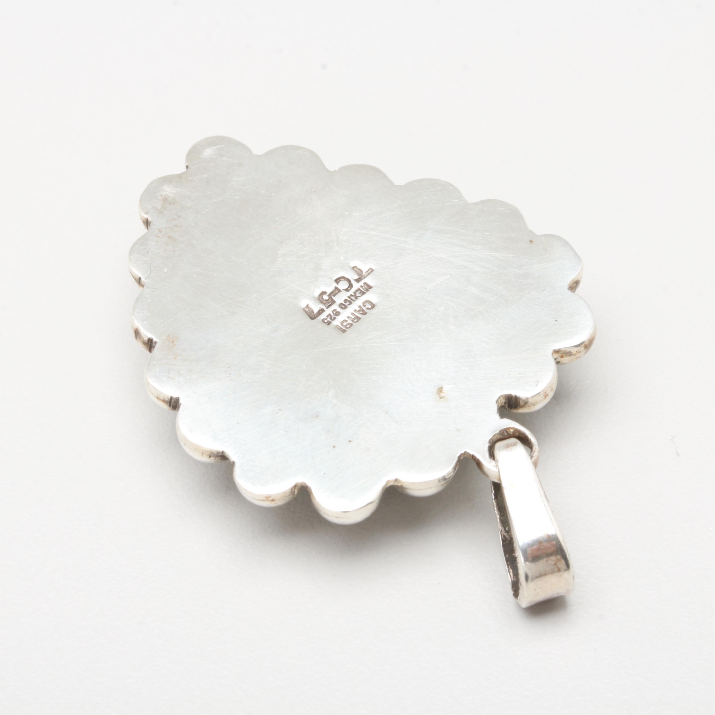 Sterling Silver Resin Pendant