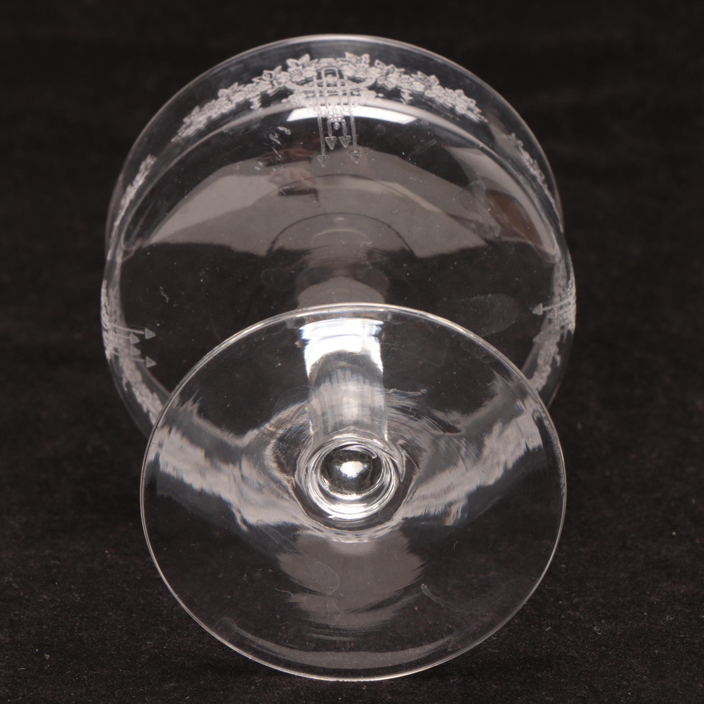 Fostoria "Versailles Pink" Depression Glass and Assorted Stemware