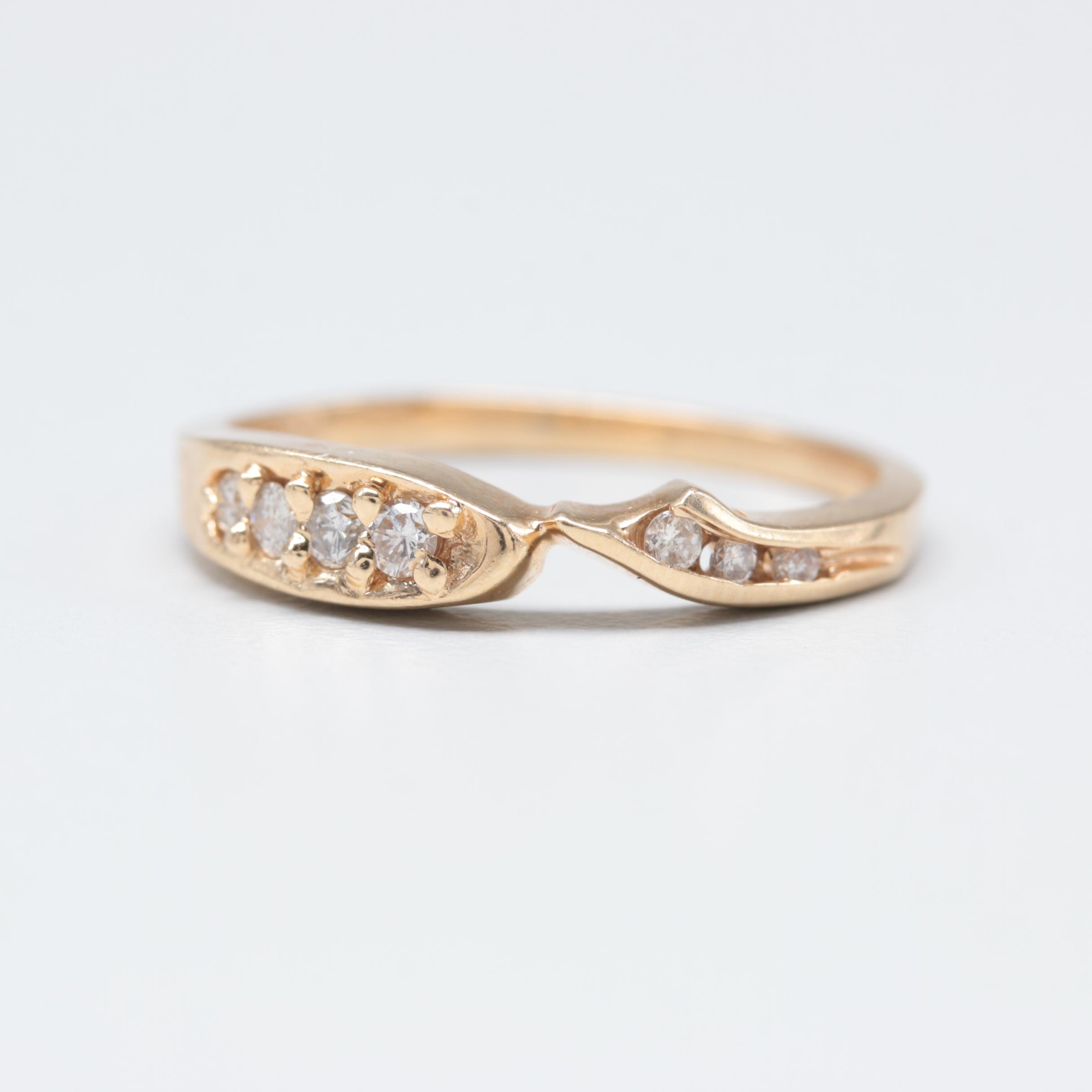 14K Yellow Gold Diamond Ring