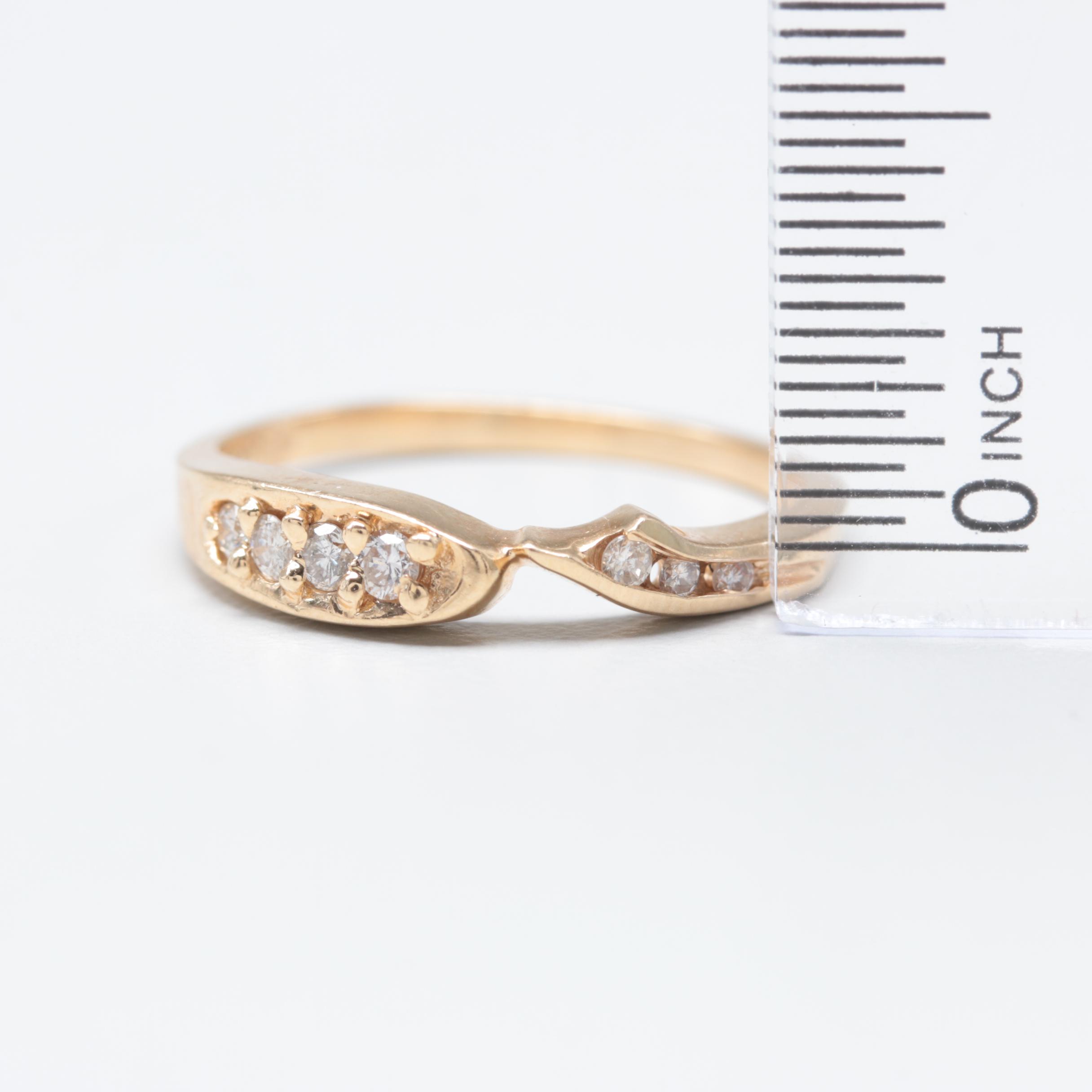 14K Yellow Gold Diamond Ring