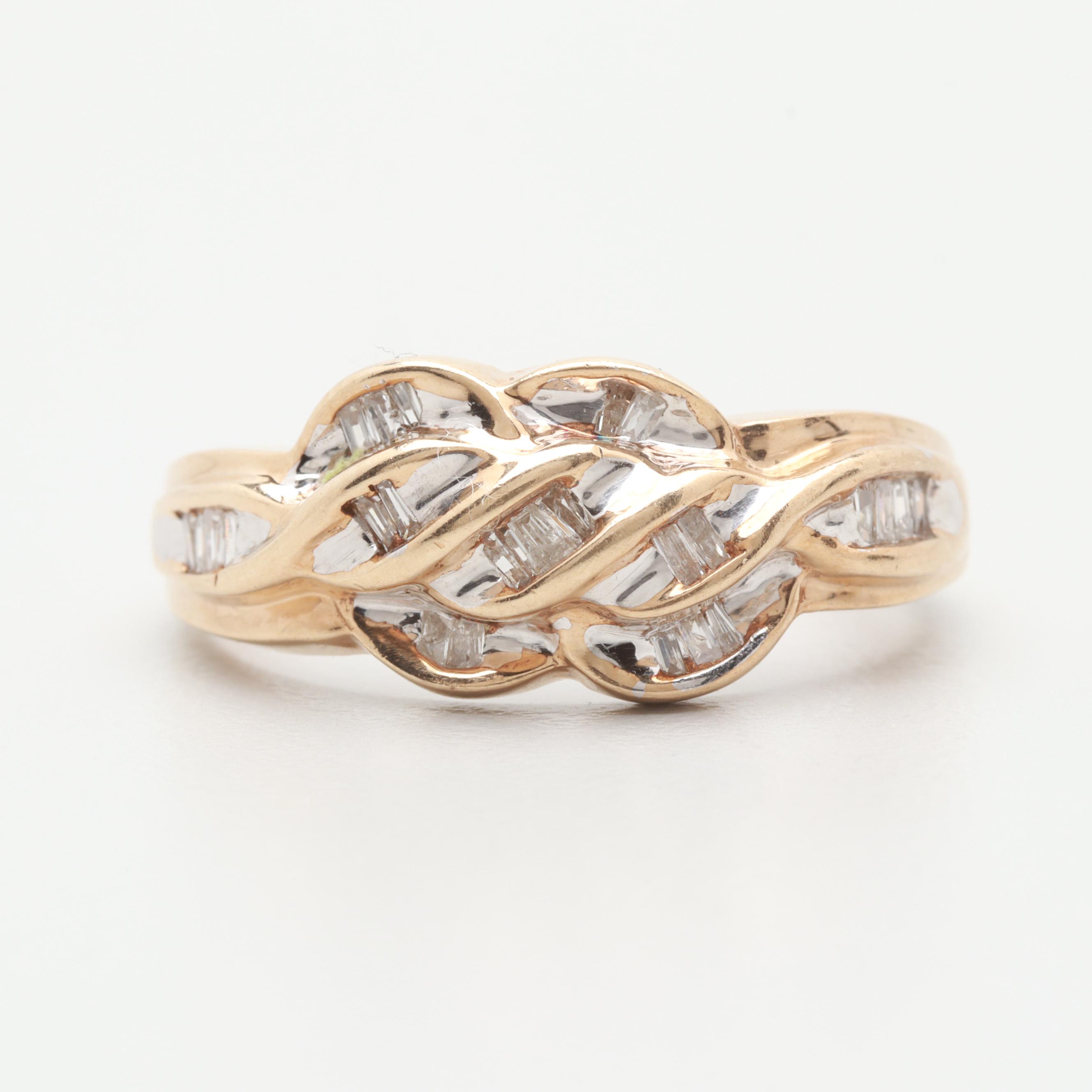10K Yellow Gold Diamond Ring