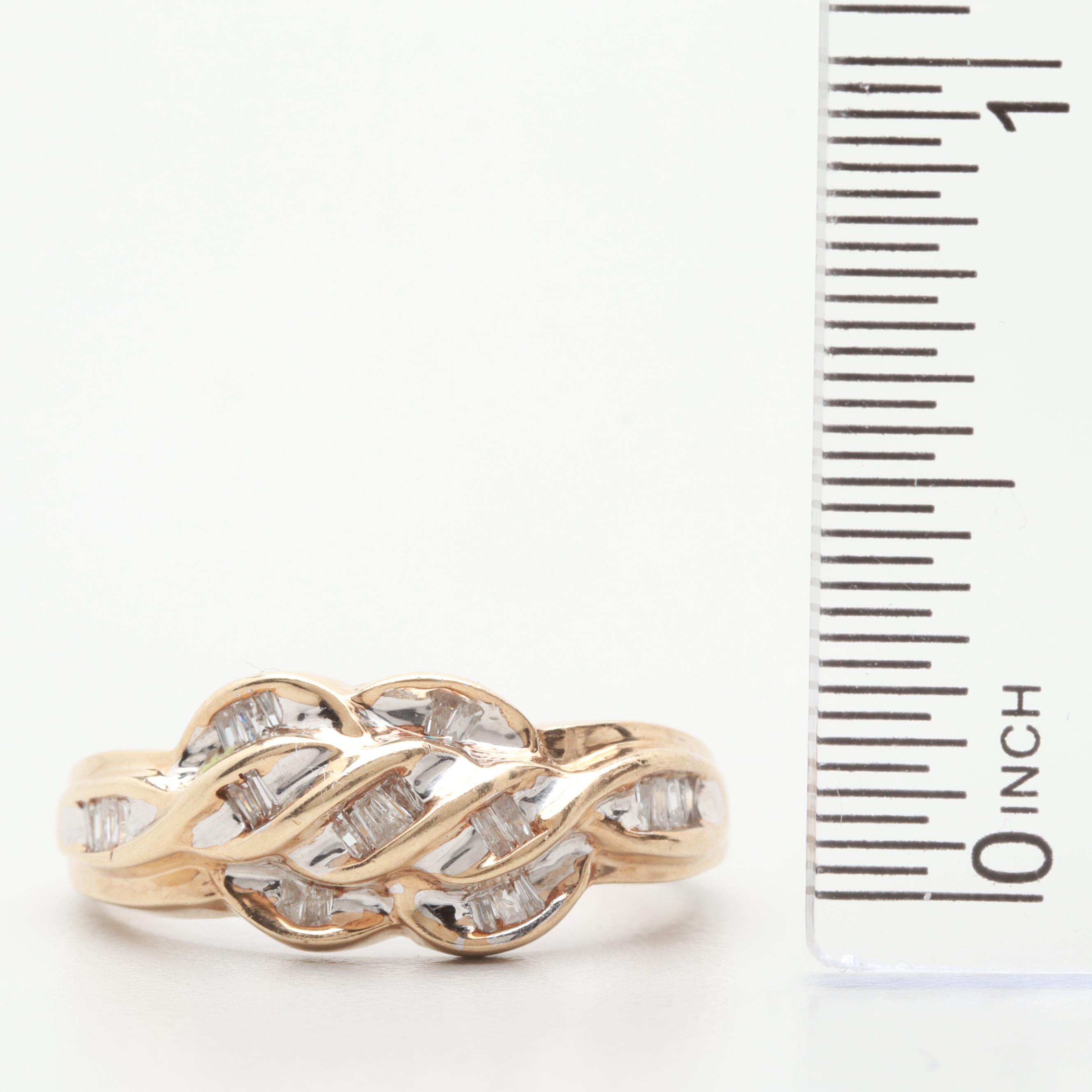 10K Yellow Gold Diamond Ring