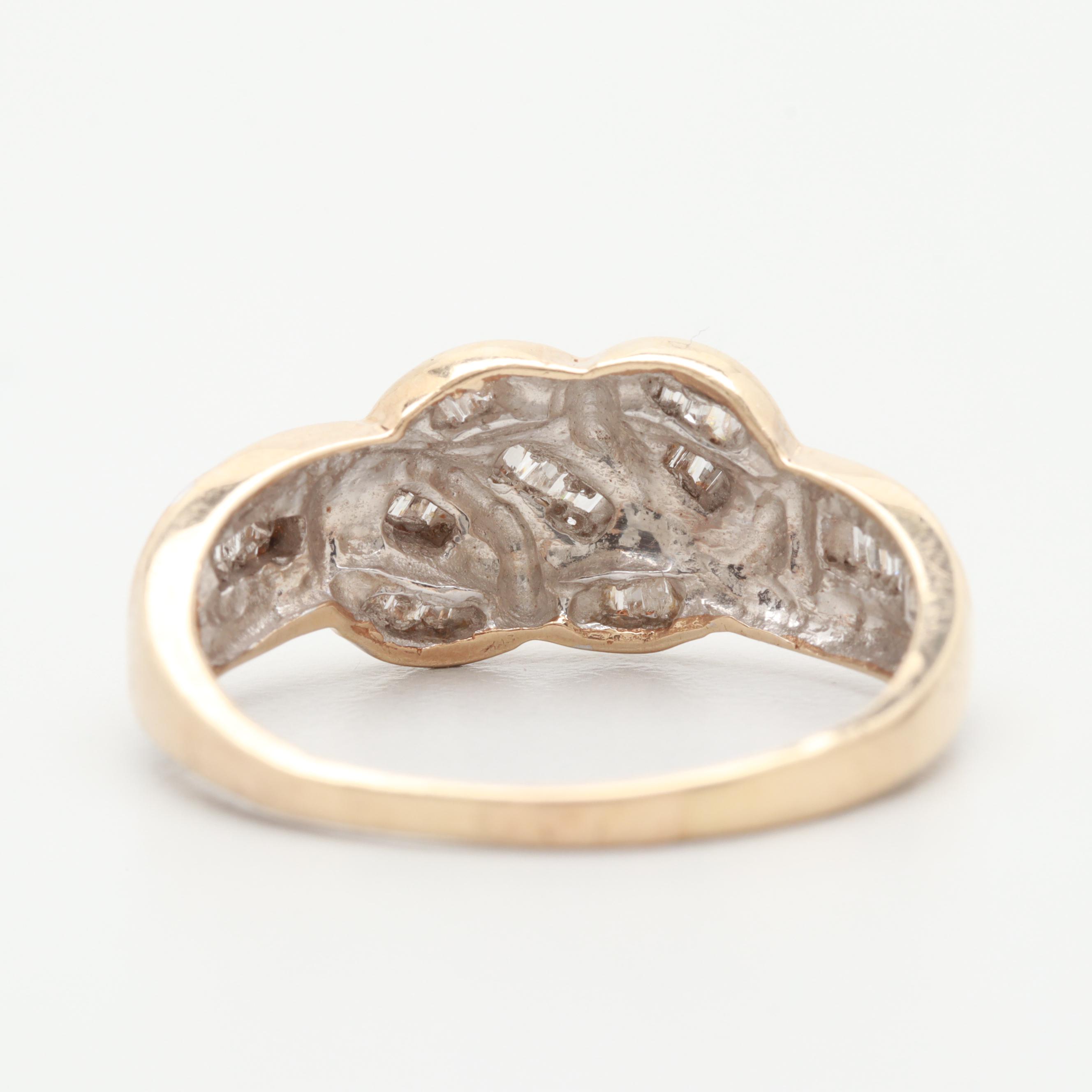 10K Yellow Gold Diamond Ring