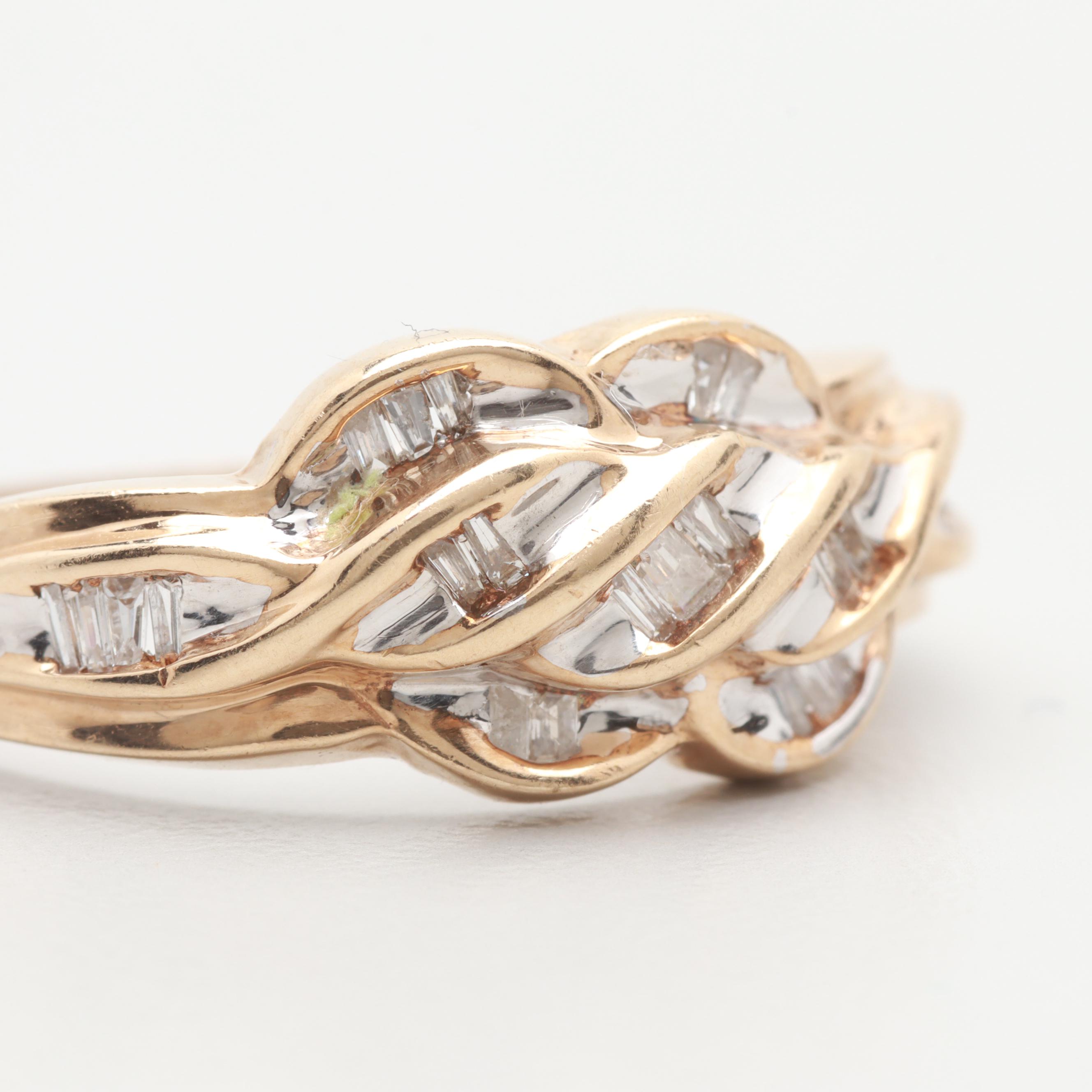 10K Yellow Gold Diamond Ring