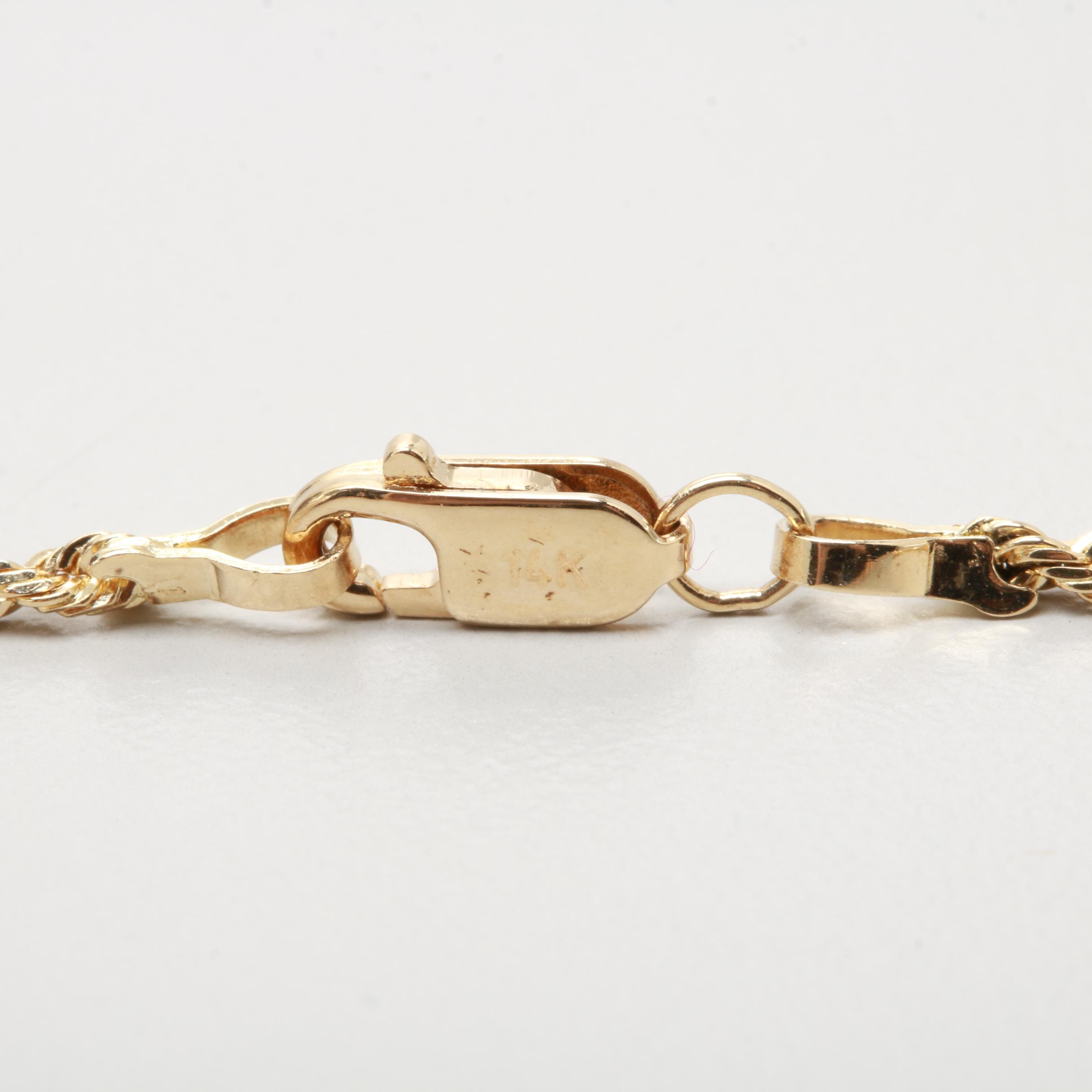 Michael Anthony 14K Yellow Gold Rope Chain Necklace