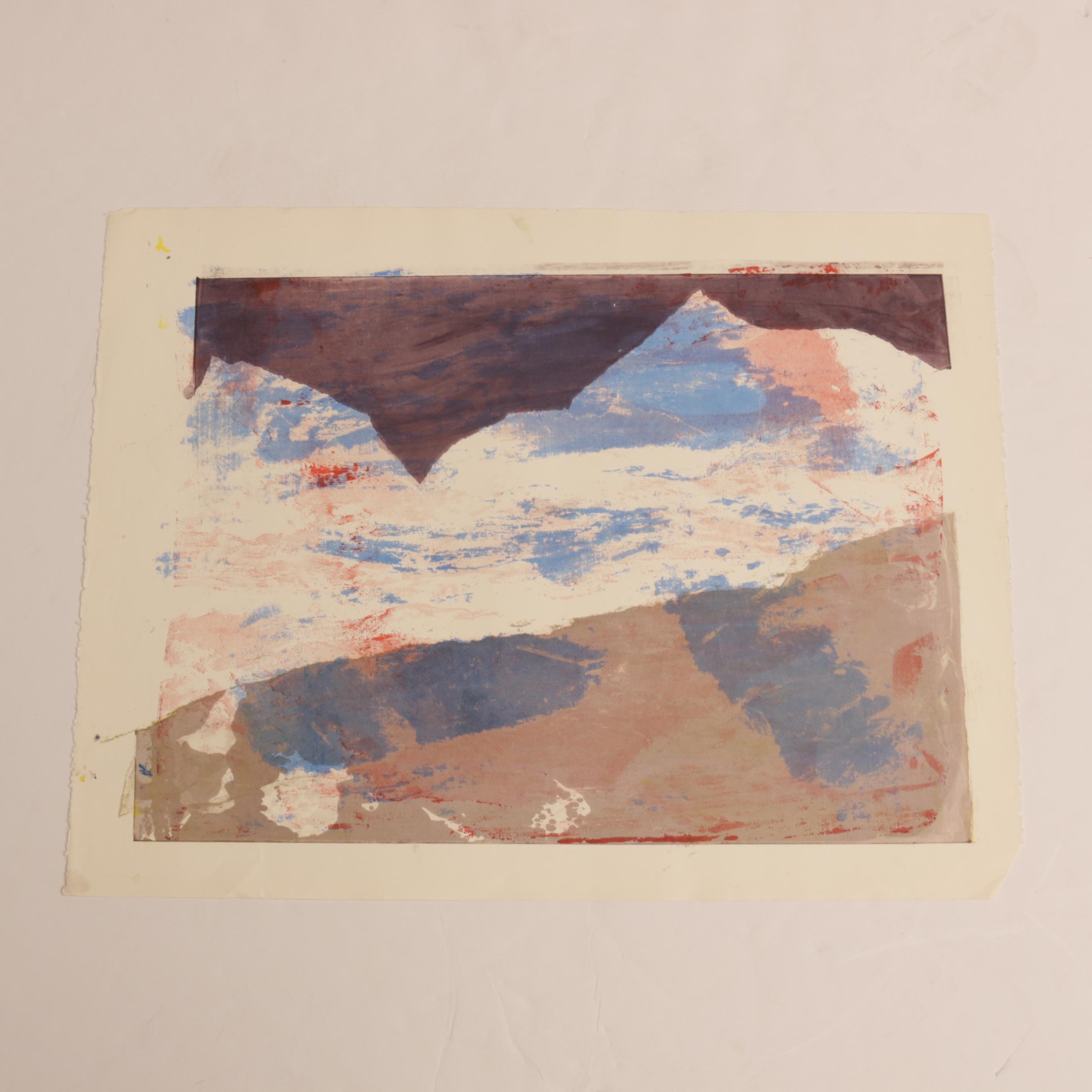 Paul Chidlaw Abstract Experimental Serigraphs on Paper