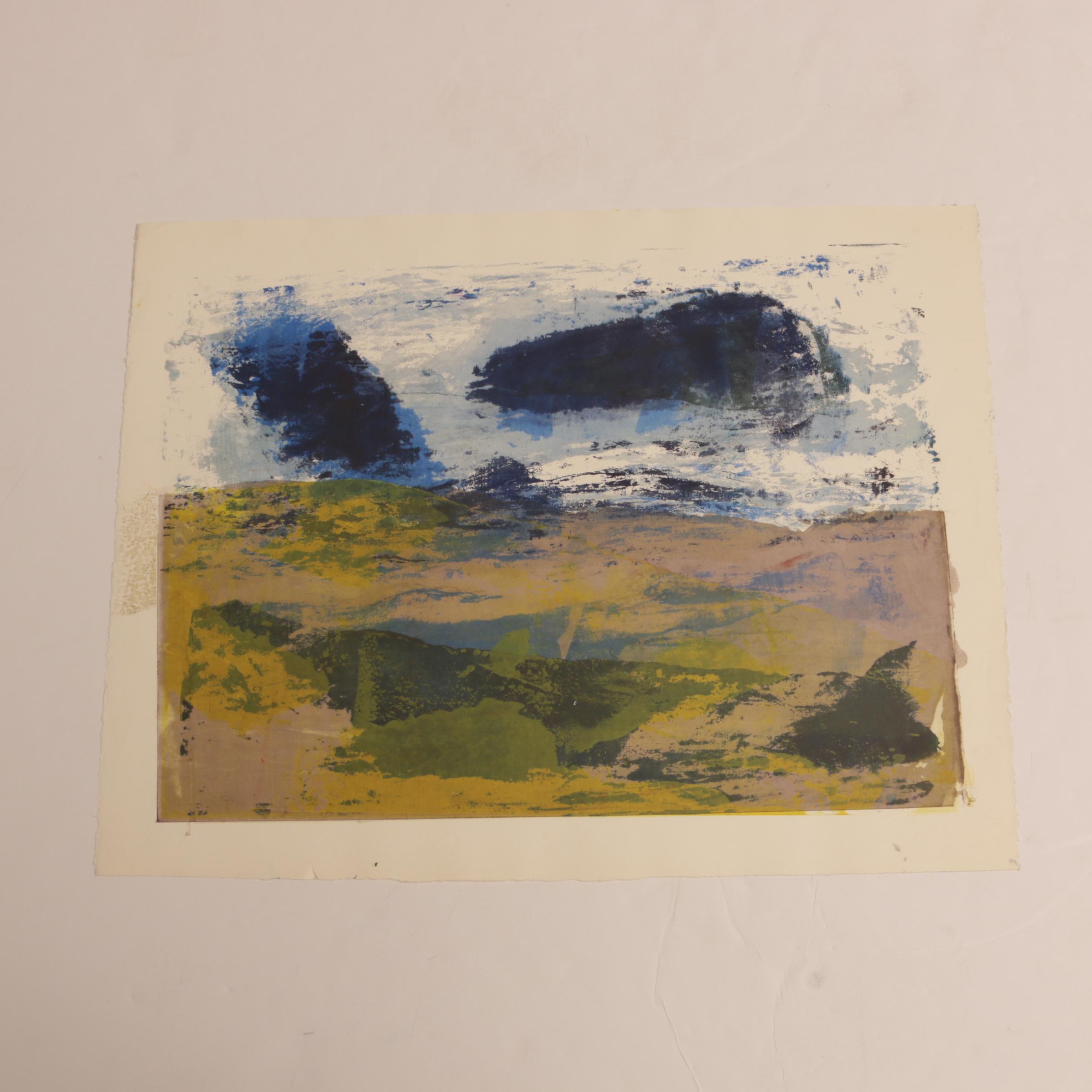 Paul Chidlaw Abstract Experimental Serigraphs on Paper