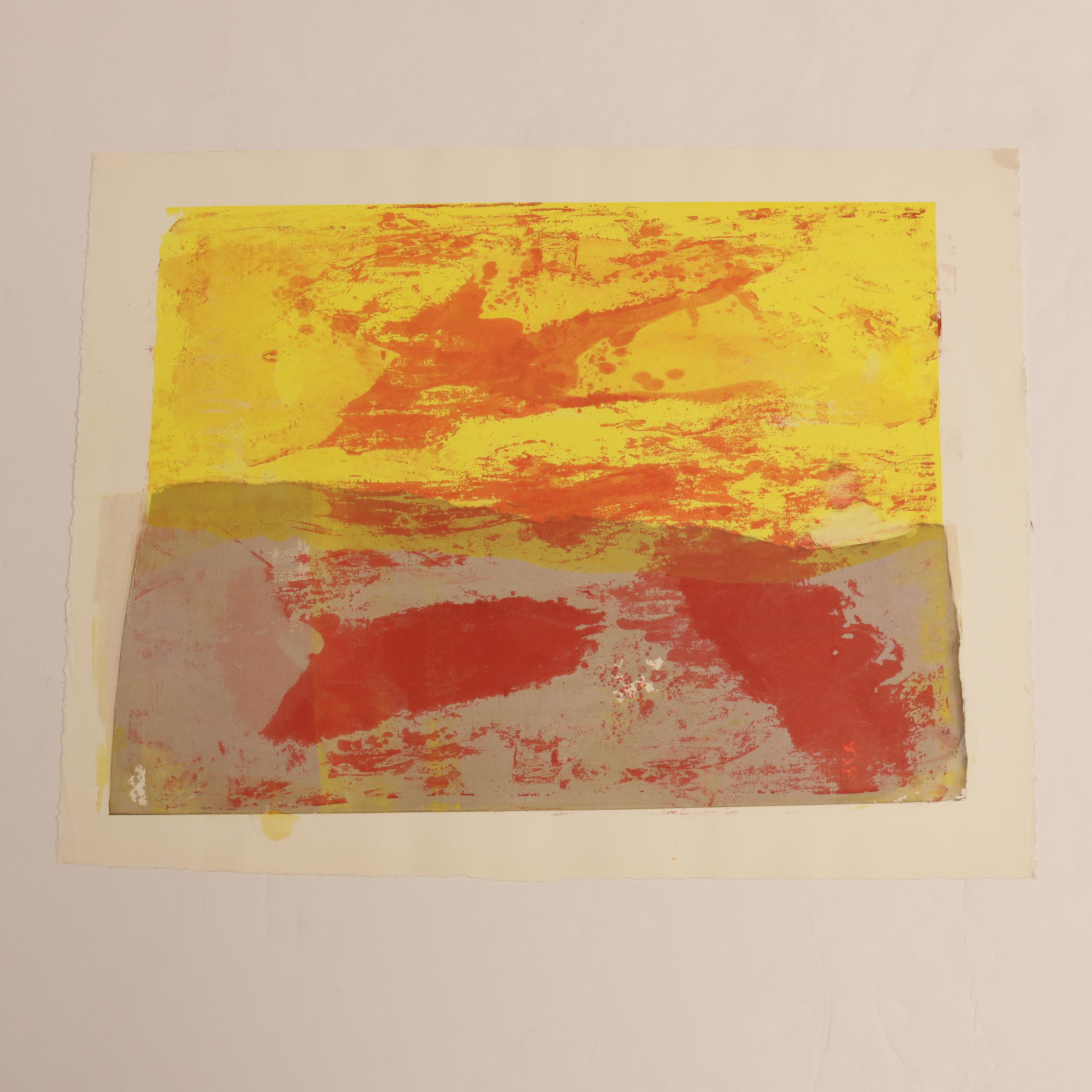 Paul Chidlaw Abstract Experimental Serigraphs on Paper