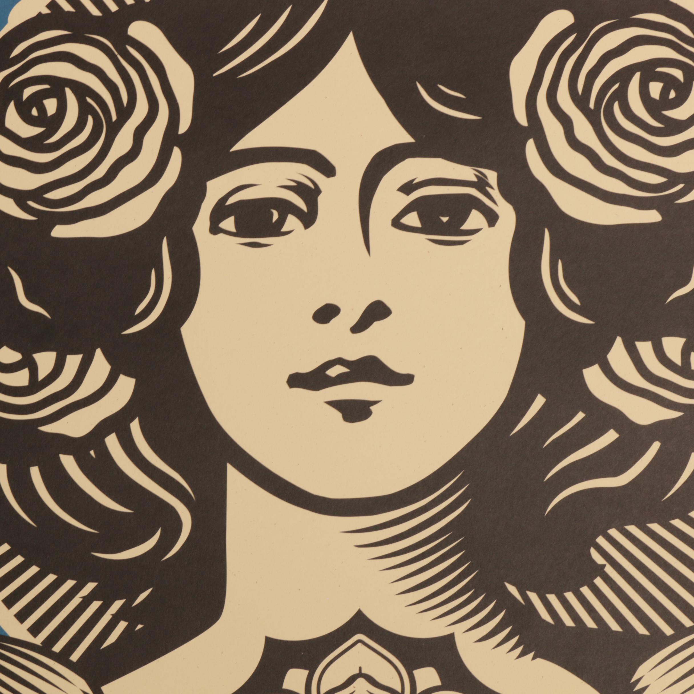 Shepard Fairey Offset Poster "Liberté, Egalité, Fraternité"