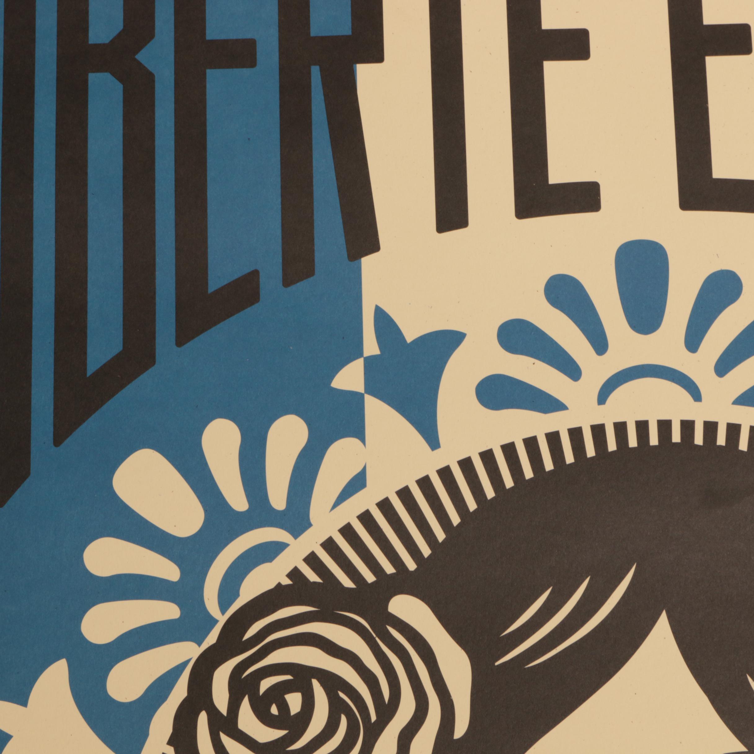 Shepard Fairey Offset Poster "Liberté, Egalité, Fraternité"