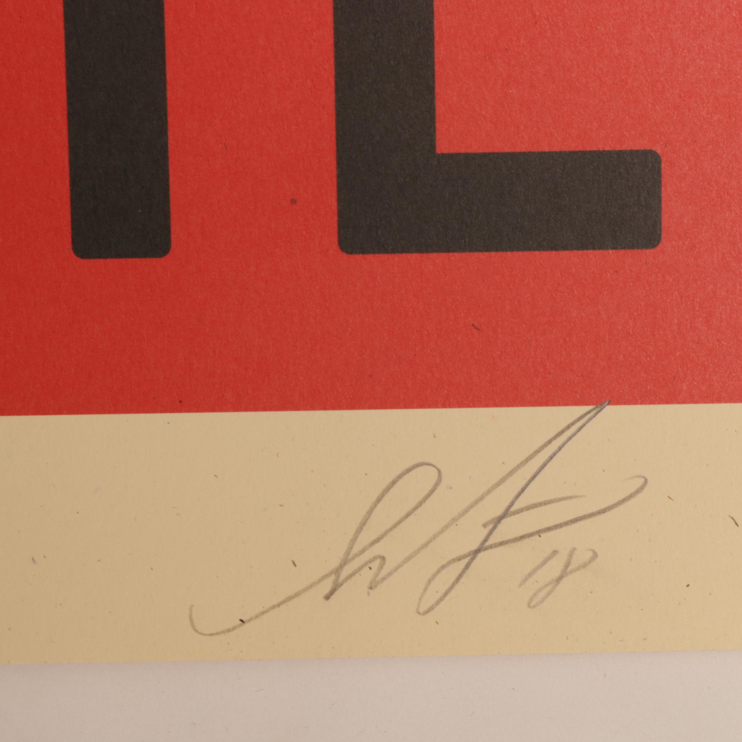 Shepard Fairey Offset Poster "Liberté, Egalité, Fraternité"