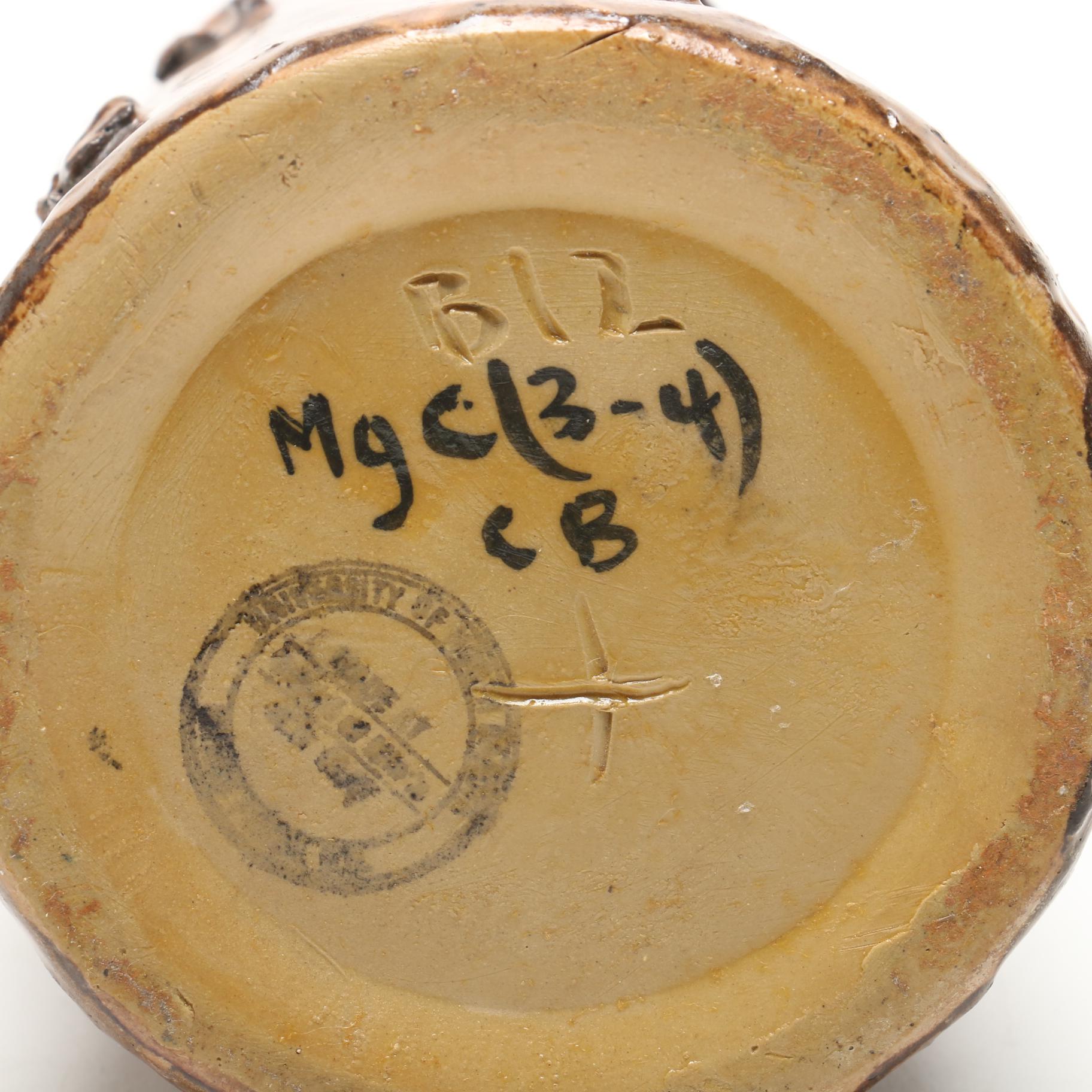 North Dakota School of Mines Stoneware Glaze Test Vase