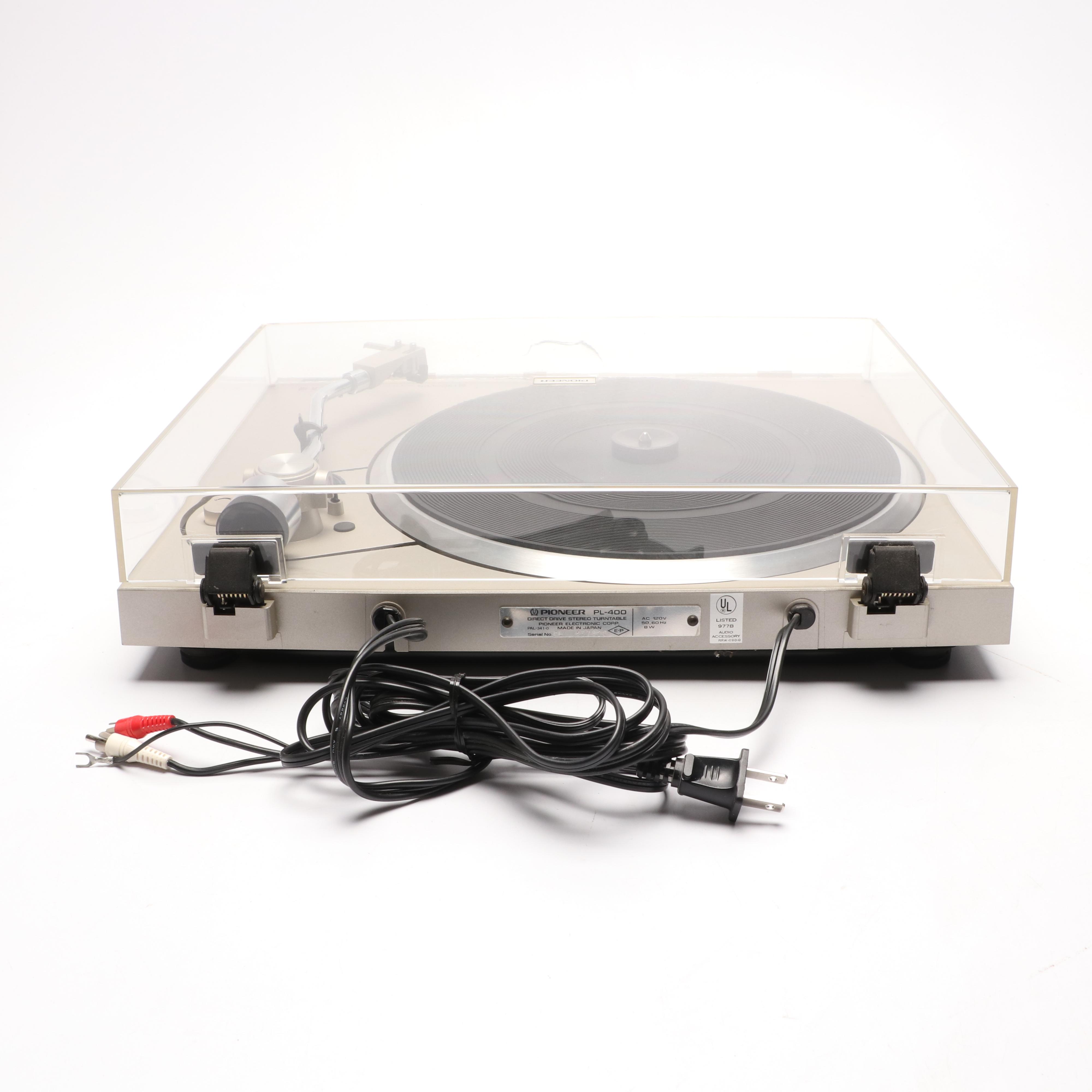 Pioneer Quartz PL-400 Stereo Turntable from 1980