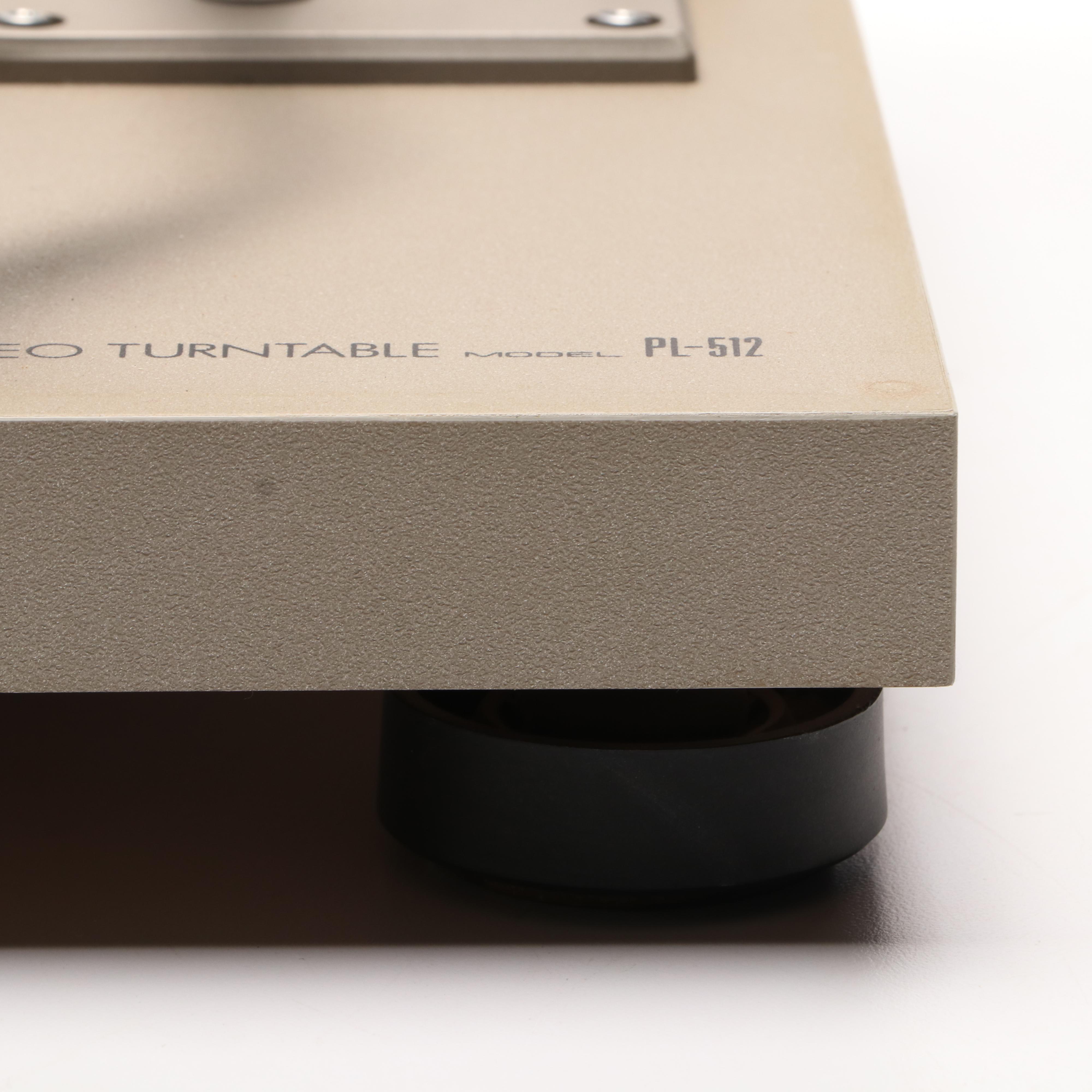 Pioneer Stereo PL-512 2-Speed Belt-Drive Turntable from 1978