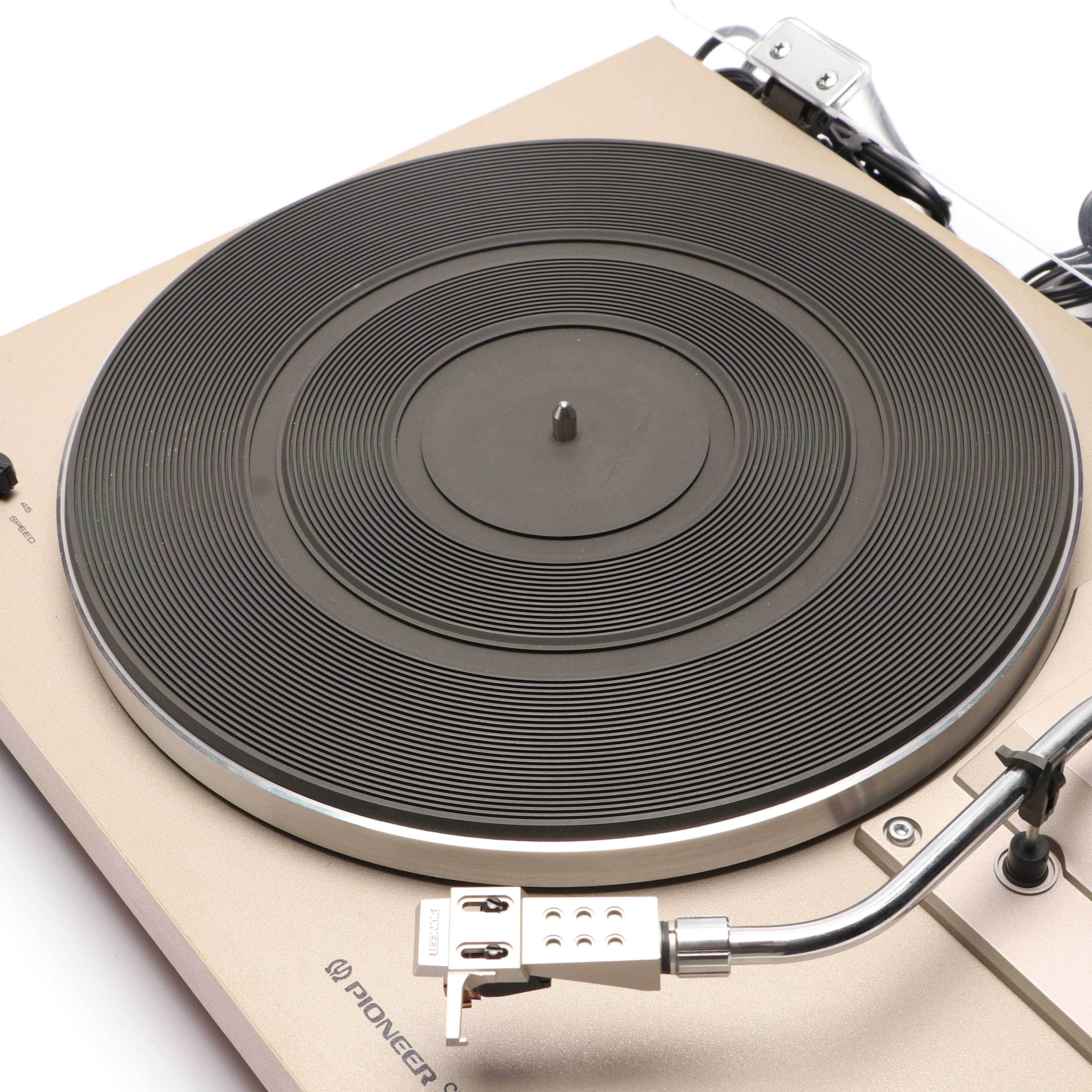 Pioneer Stereo PL-512 2-Speed Belt-Drive Turntable from 1978