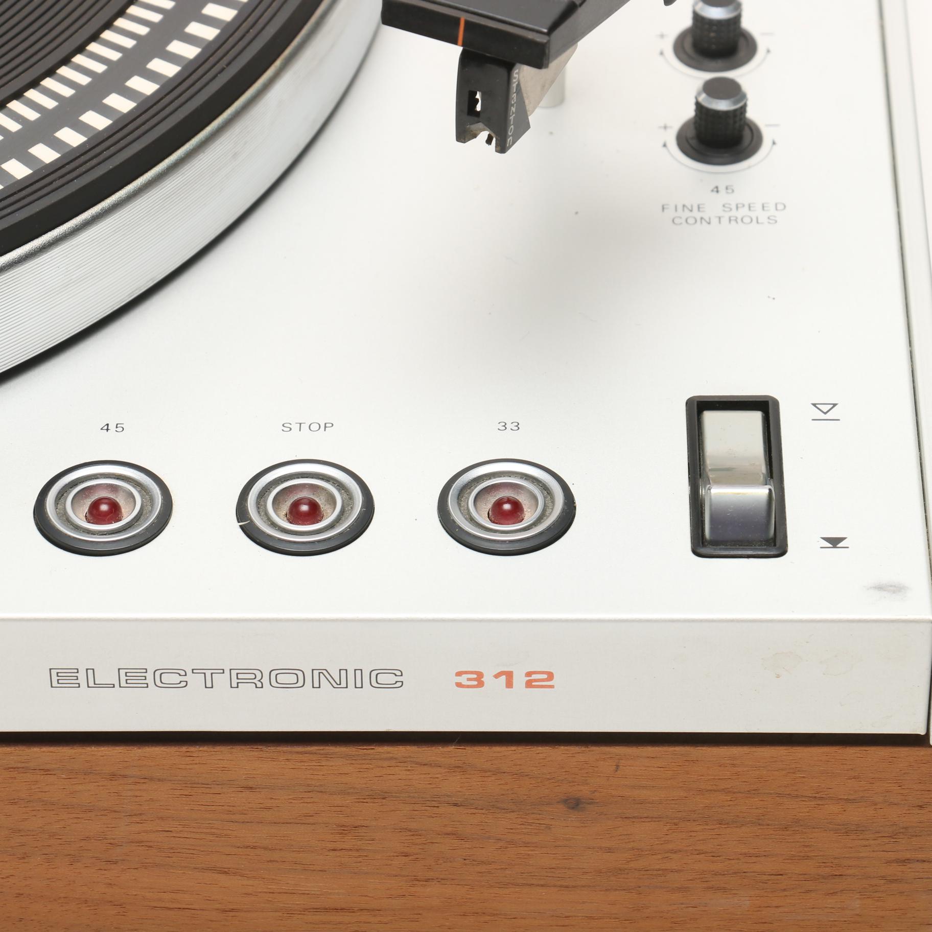 Philips Electronic 312 DC Servo Belt Drive Turntable From Holand