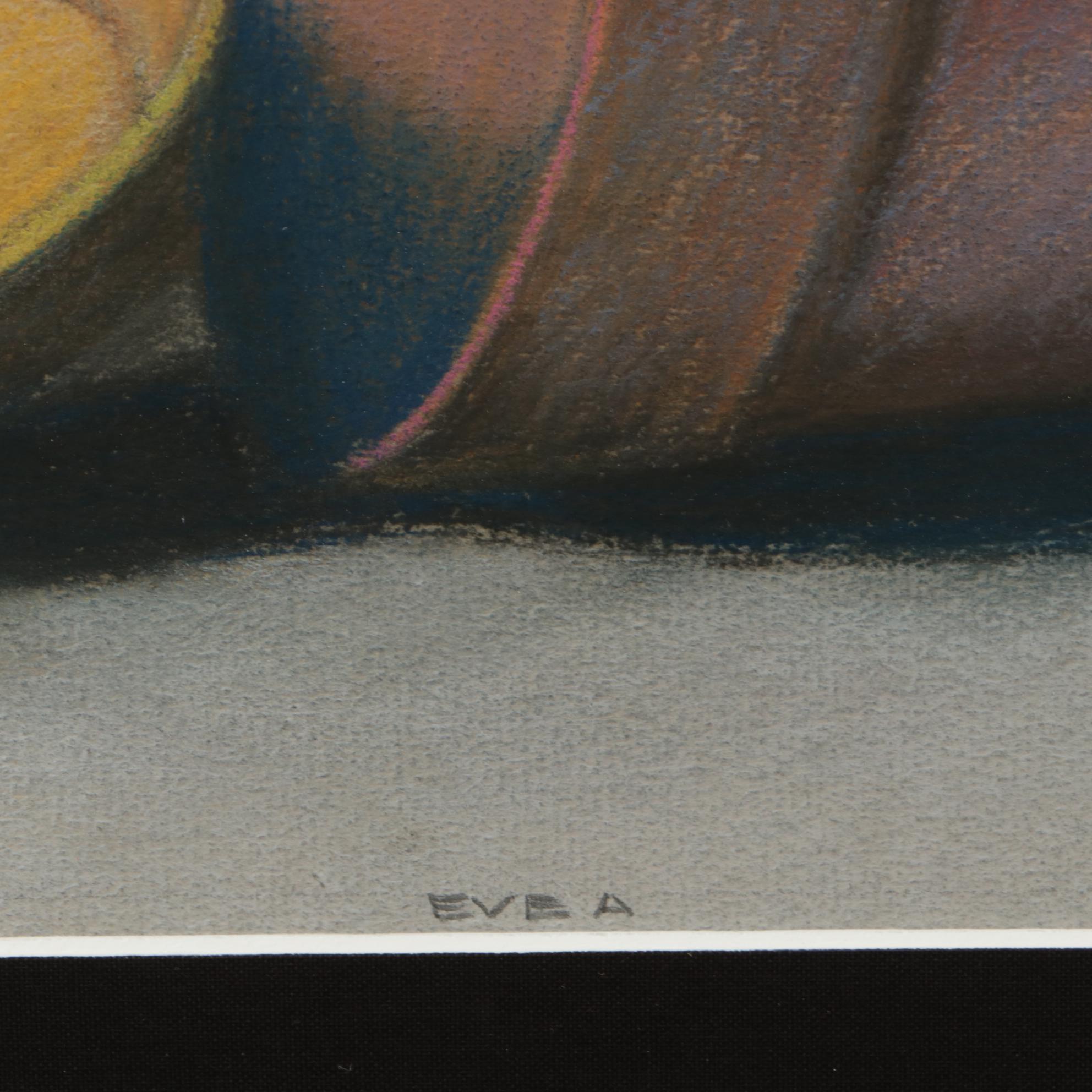 Dorothea Worne 1936 Colored Pencil Drawing "Eve A"