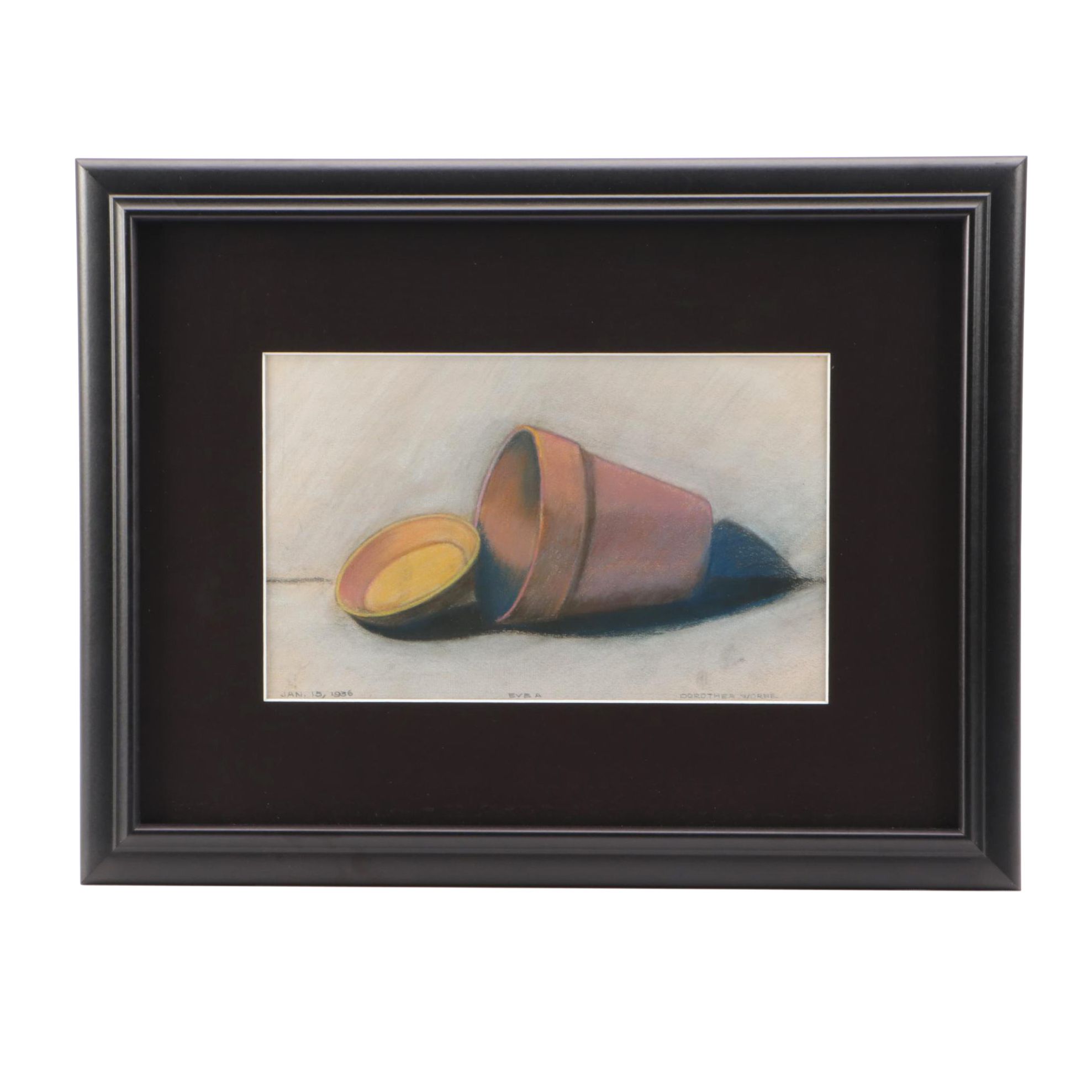 Dorothea Worne 1936 Colored Pencil Drawing "Eve A"