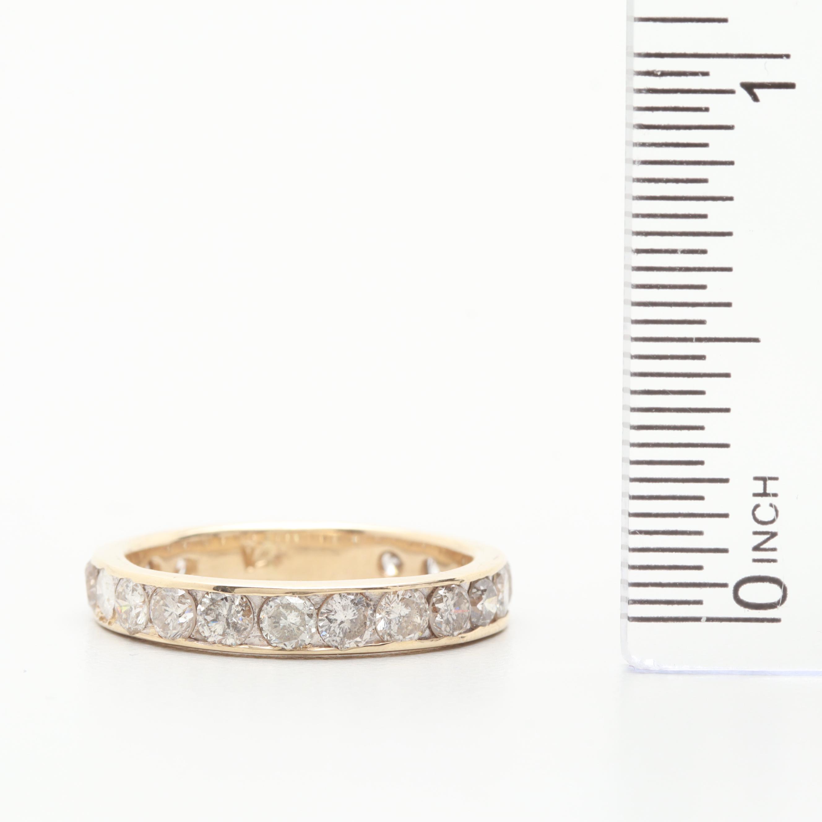 14K Yellow Gold 1.33 CTW Diamond Ring