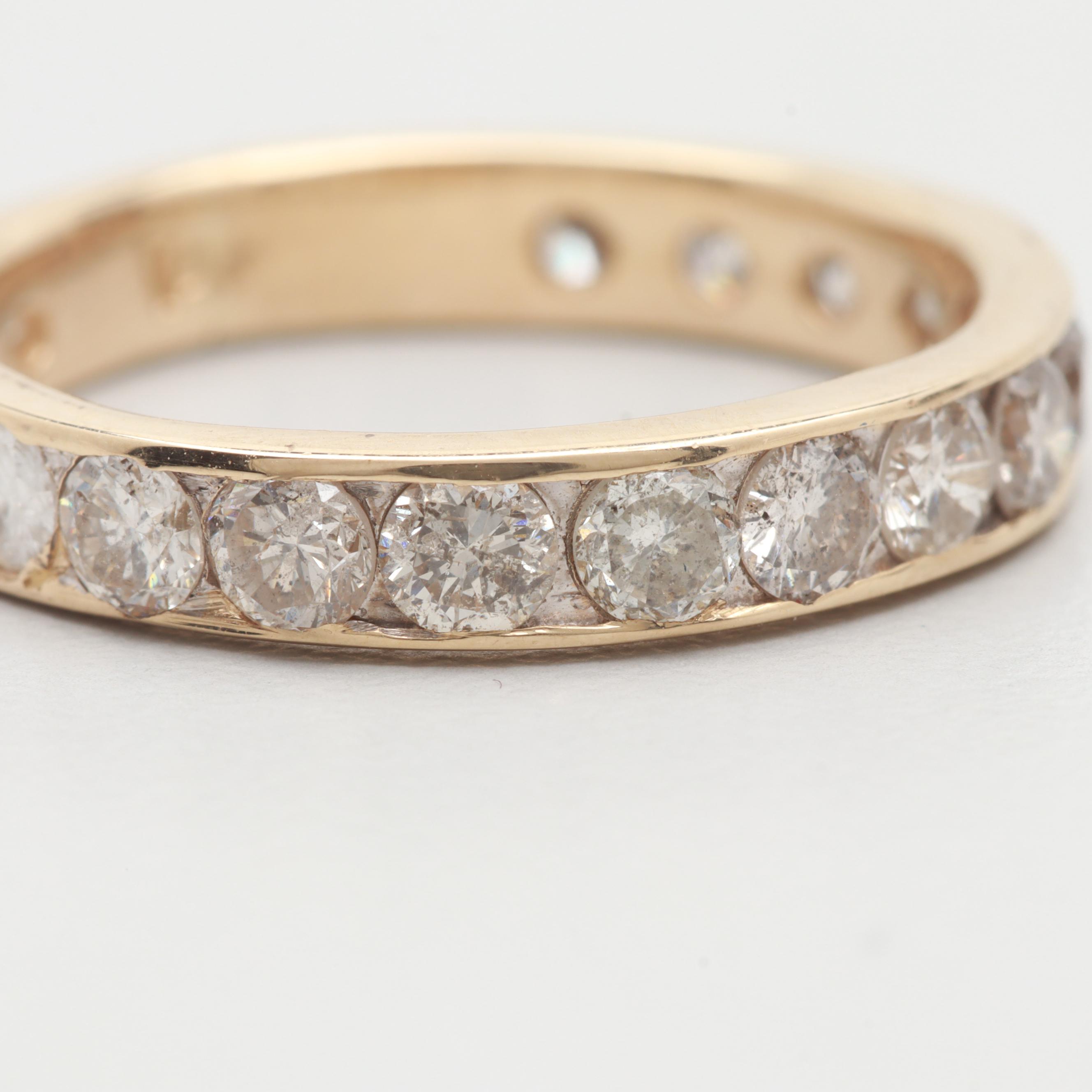 14K Yellow Gold 1.33 CTW Diamond Ring