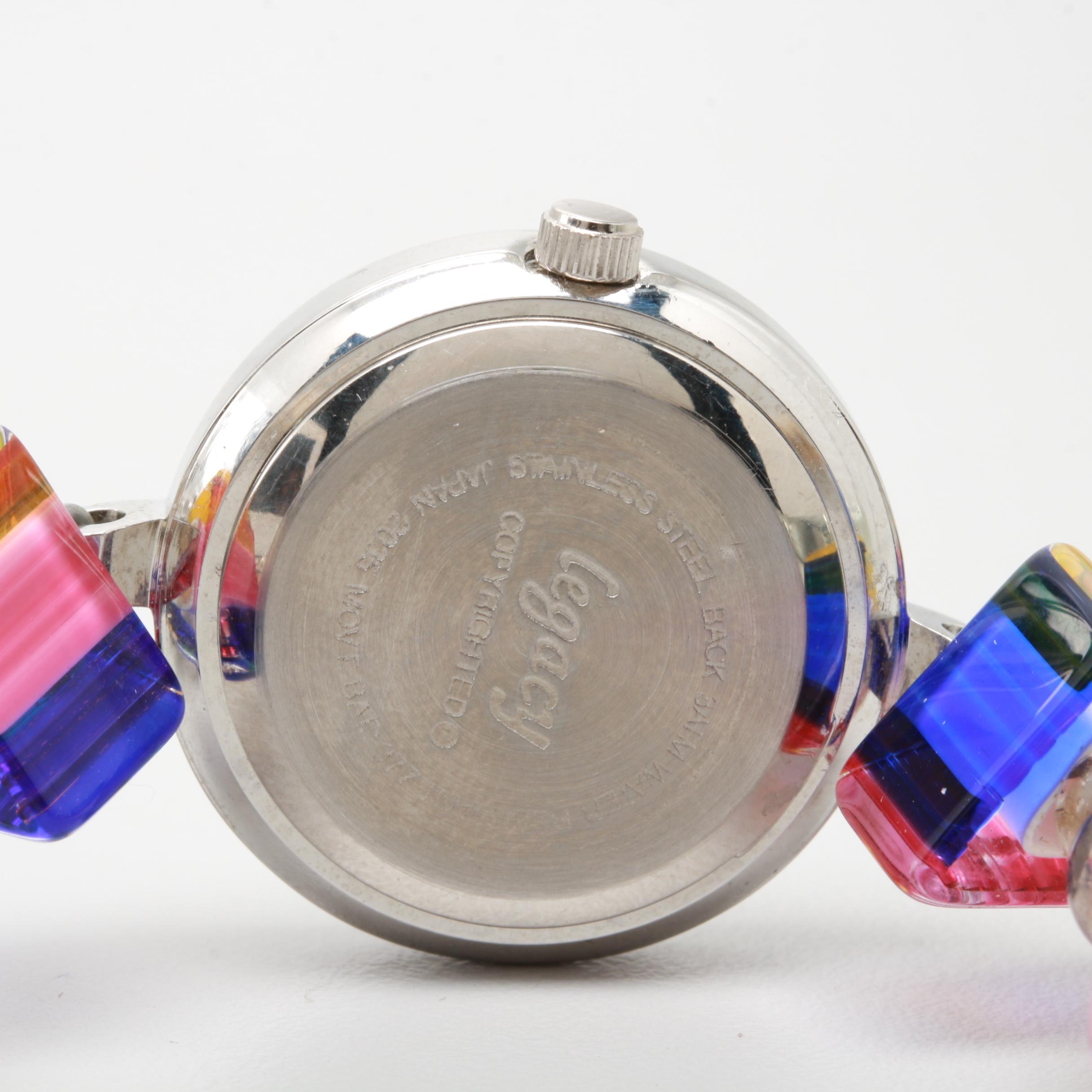 Assorted Legacy Quartz Watches With Glass Bead and Sterling Clasp Bracelets