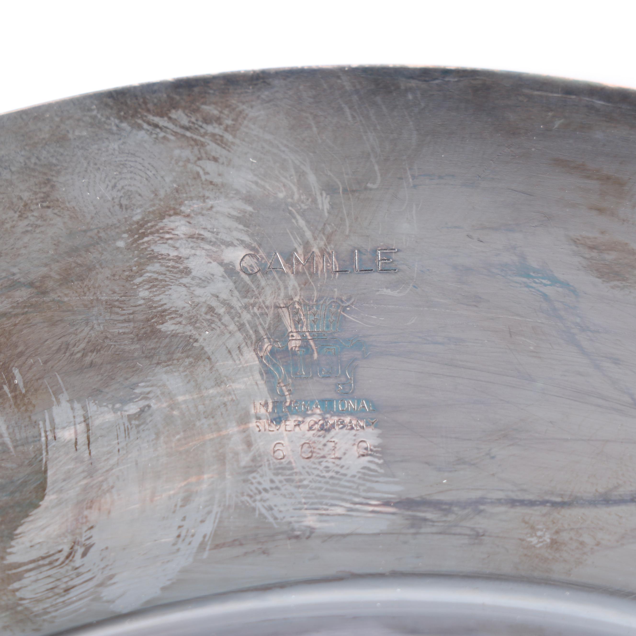 International Silver Co. "Camille" Tray with Other Silver Plate Serveware