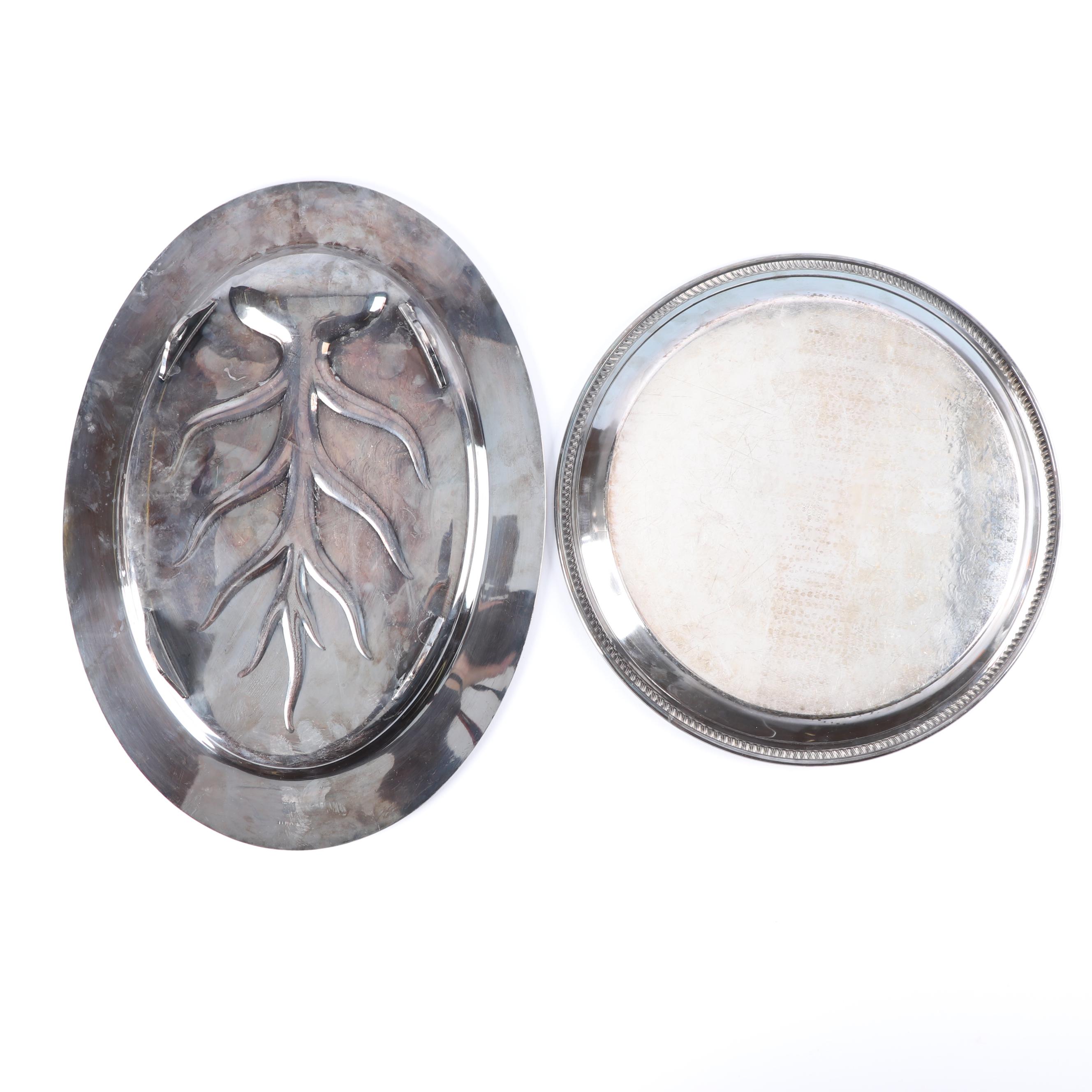 International Silver Co. "Camille" Tray with Other Silver Plate Serveware