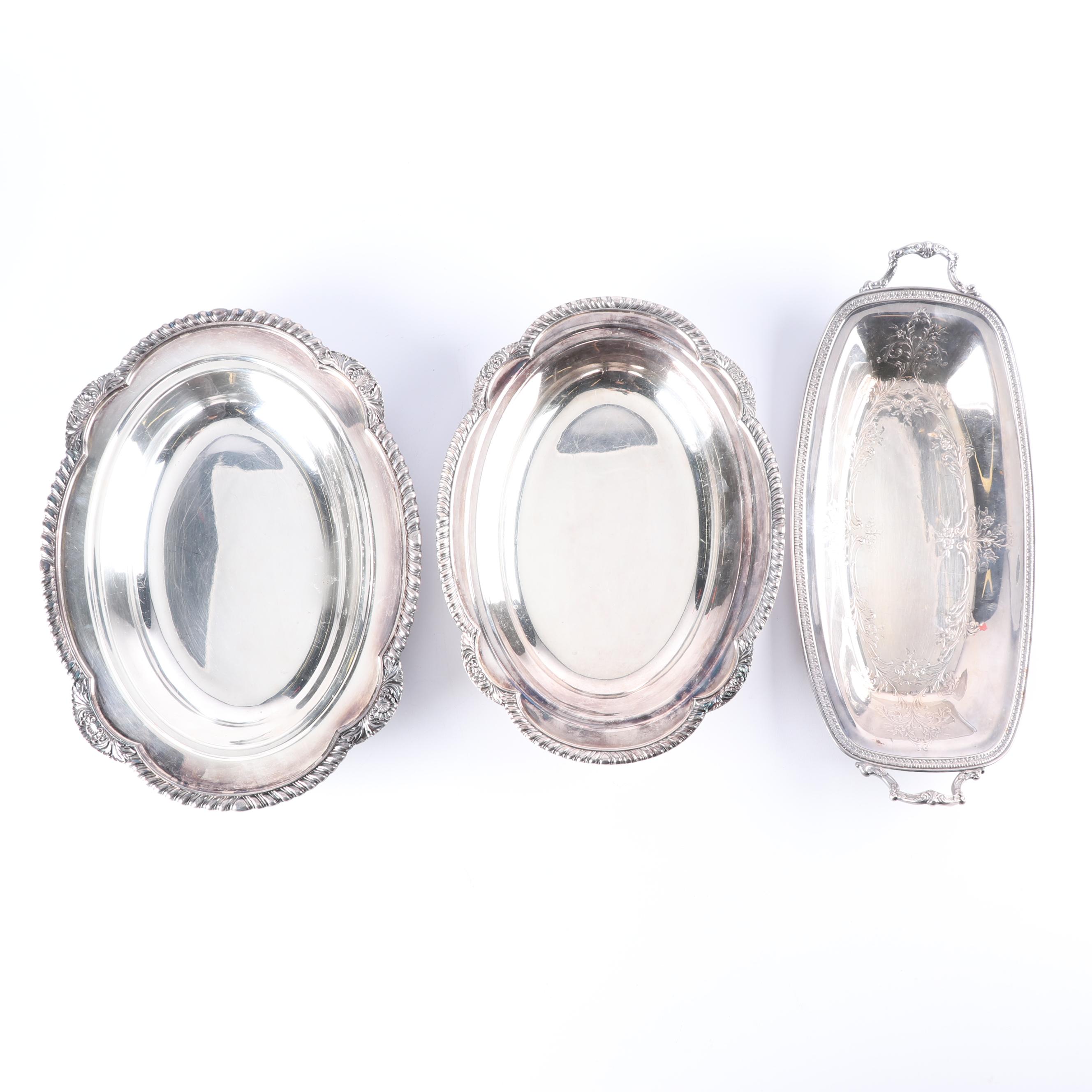 International Silver Co. "Camille" Tray with Other Silver Plate Serveware