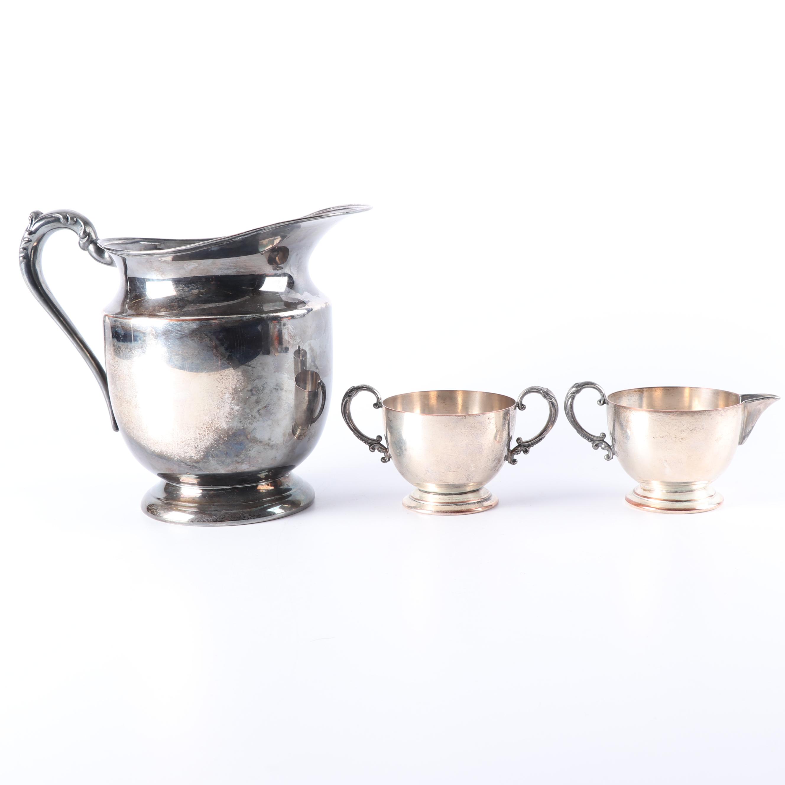 International Silver Co. "Camille" Tray with Other Silver Plate Serveware