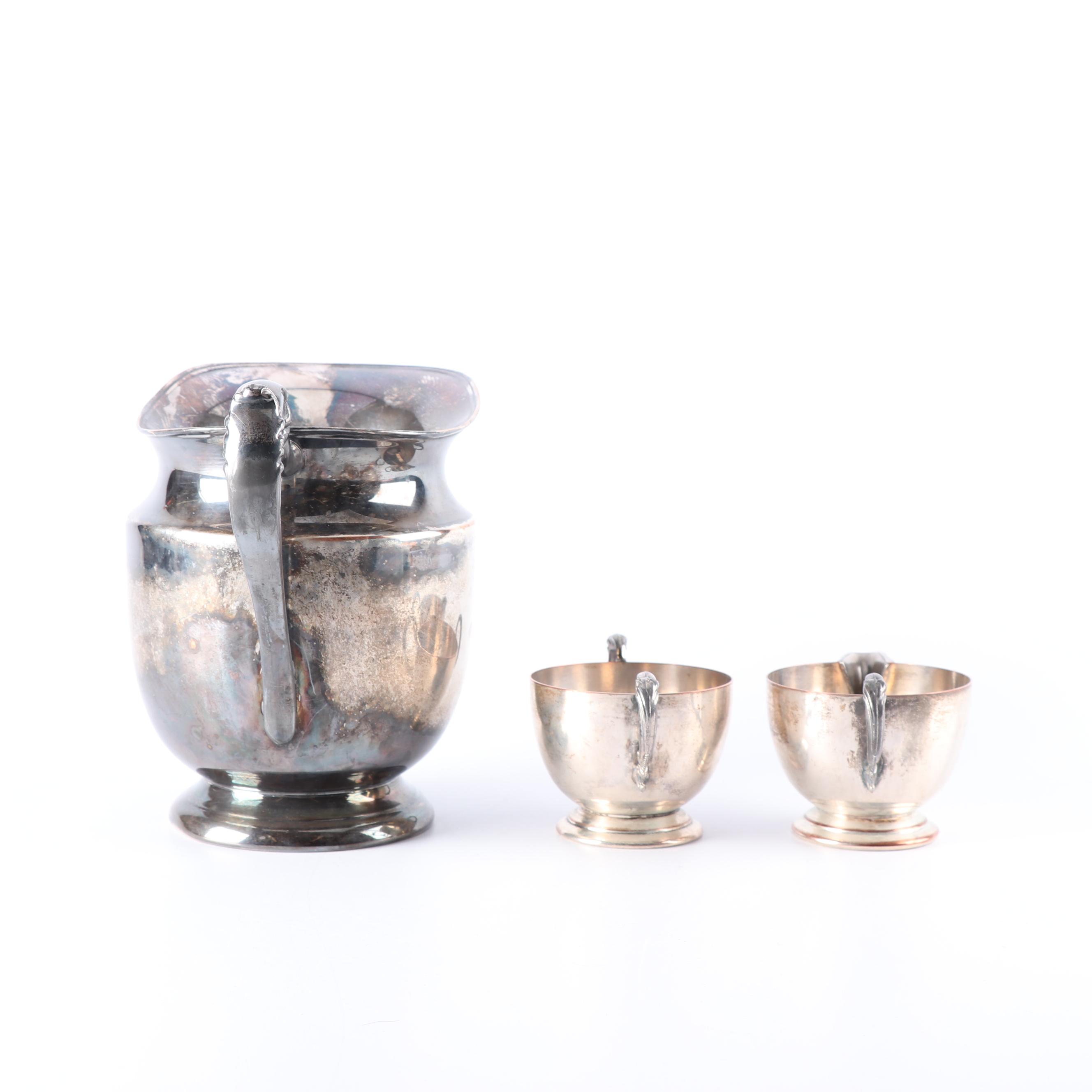 International Silver Co. "Camille" Tray with Other Silver Plate Serveware