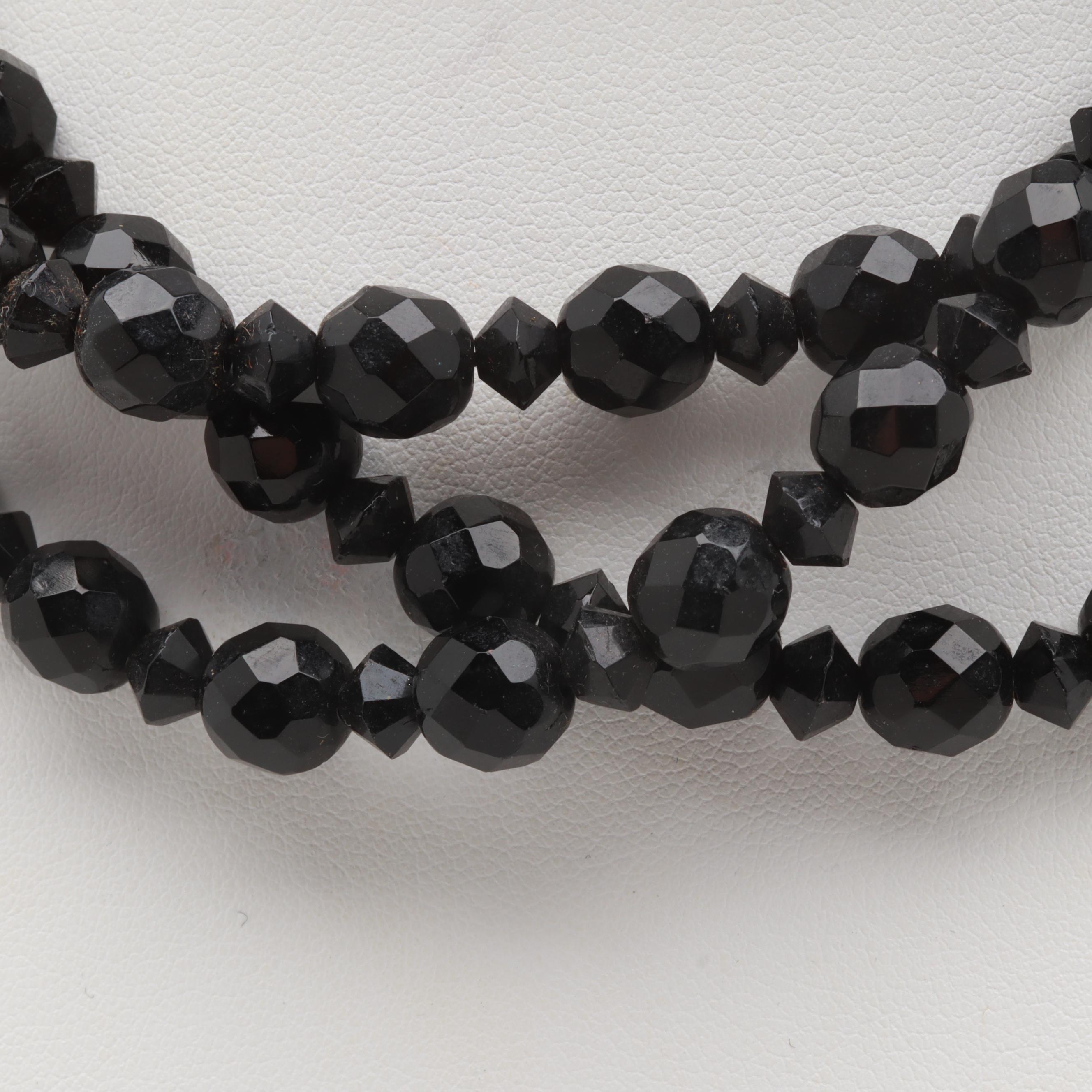 Faceted Glass Beaded Necklace