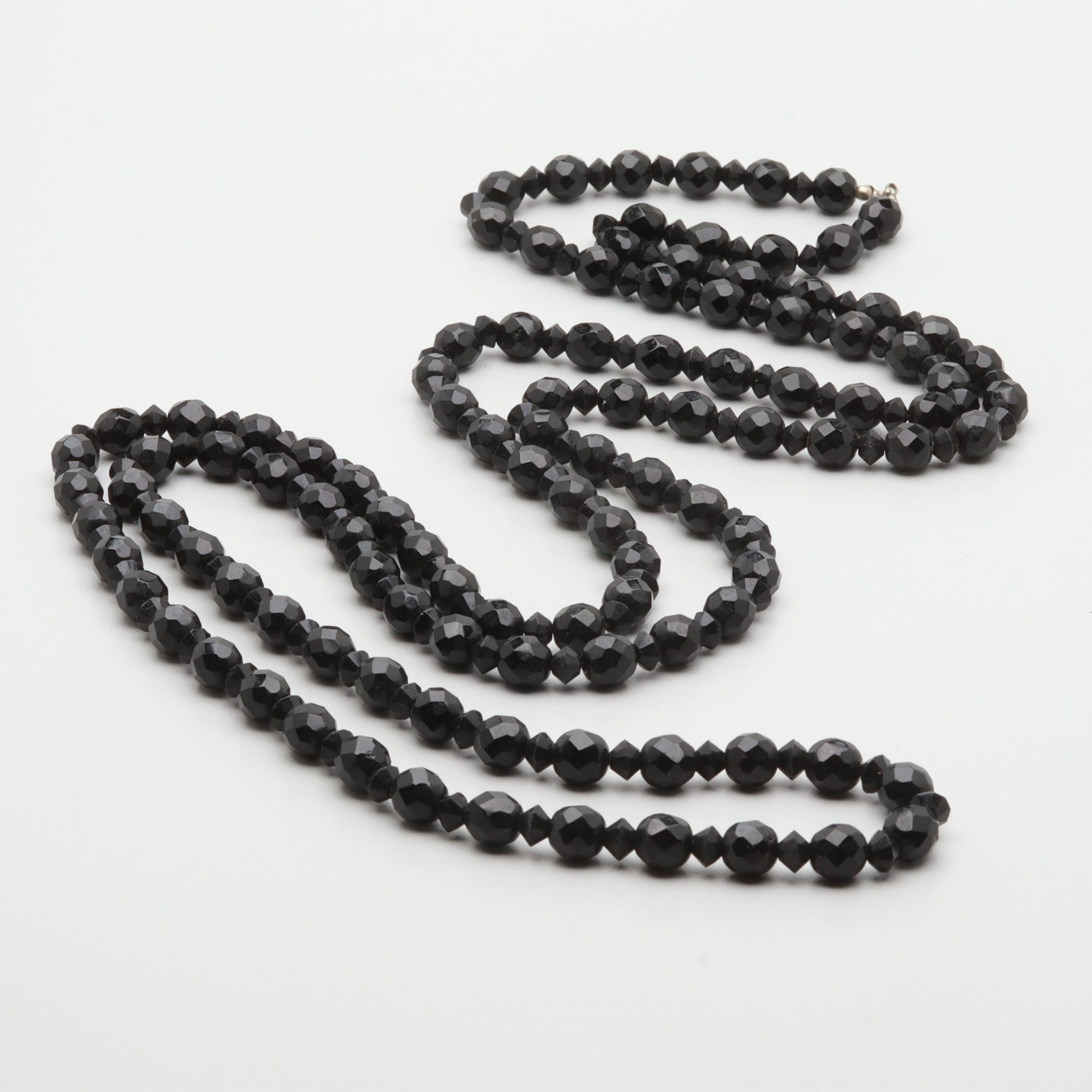 Faceted Glass Beaded Necklace