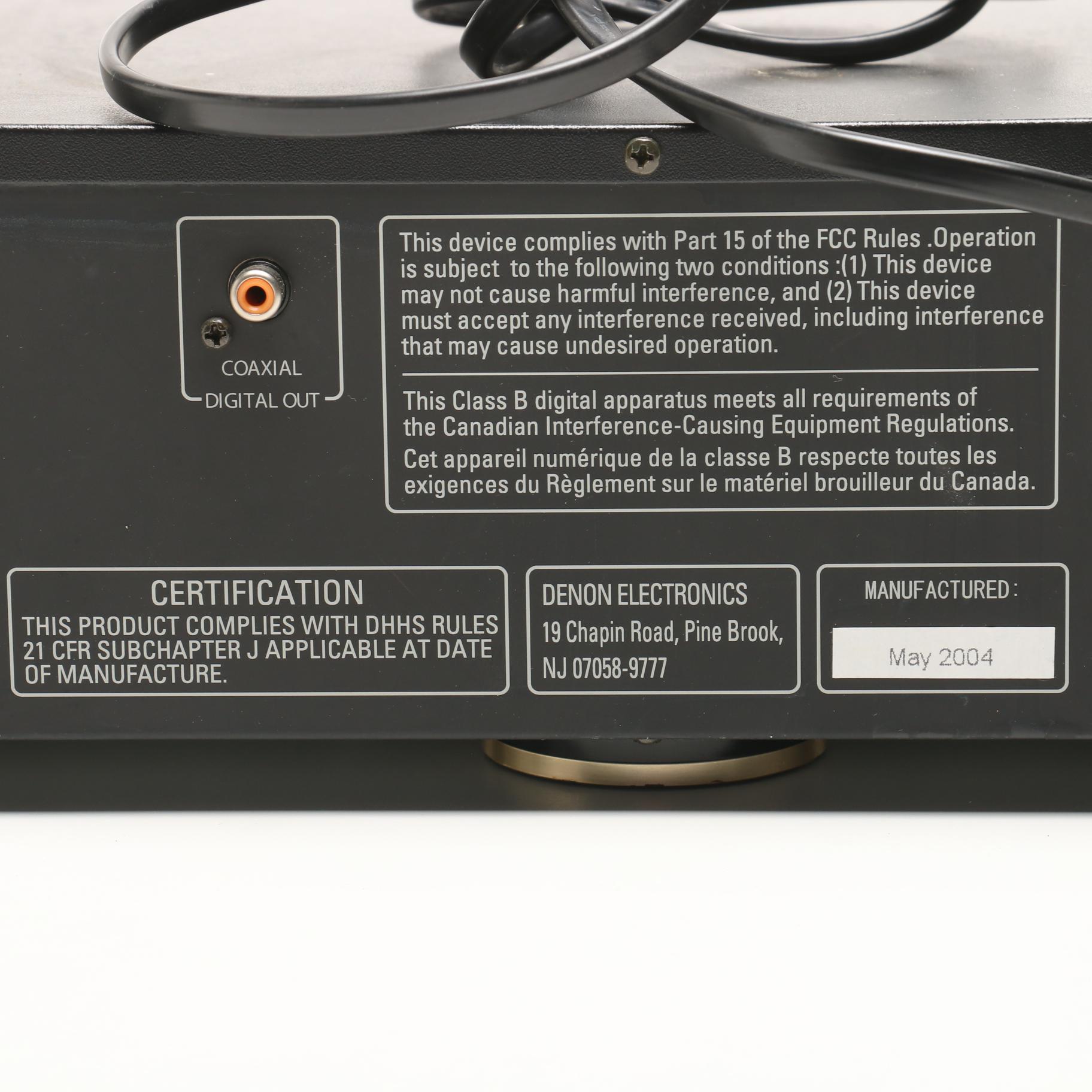 Denon 5-Disc CD Player