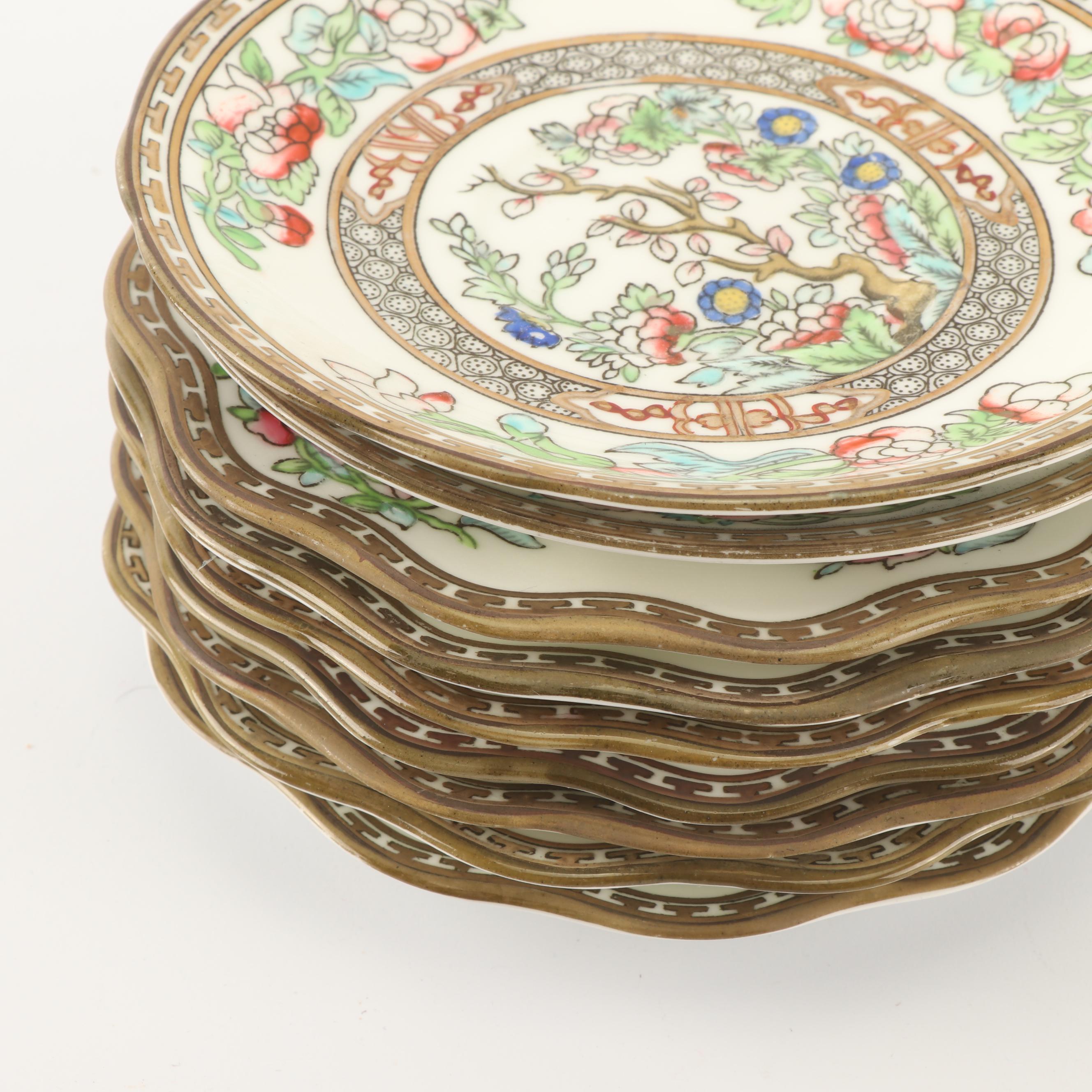 Coalport "Indian Tree" Bone China Dinnerware, c. 1891-1920