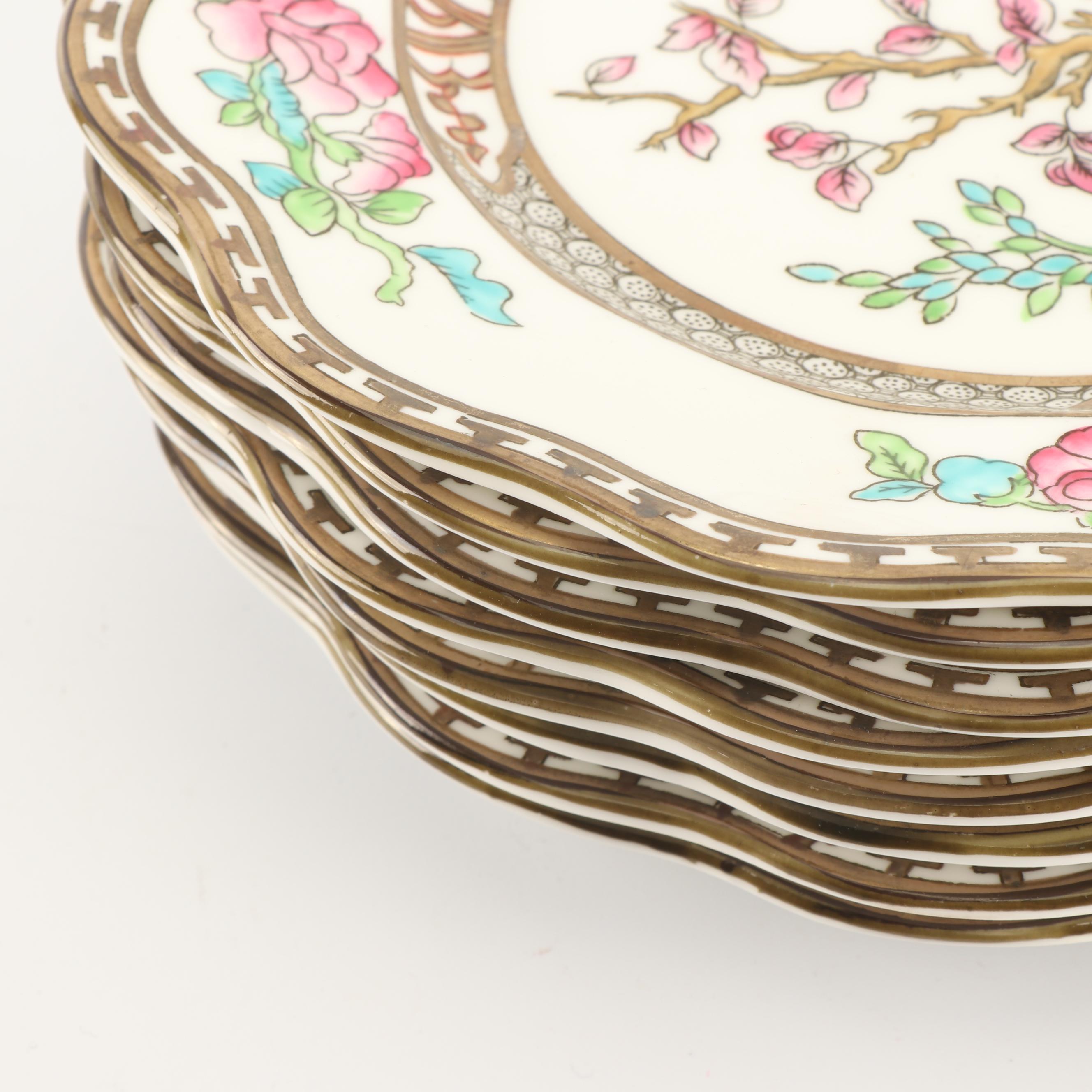 Coalport "Indian Tree" Bone China Dinnerware, c. 1891-1920