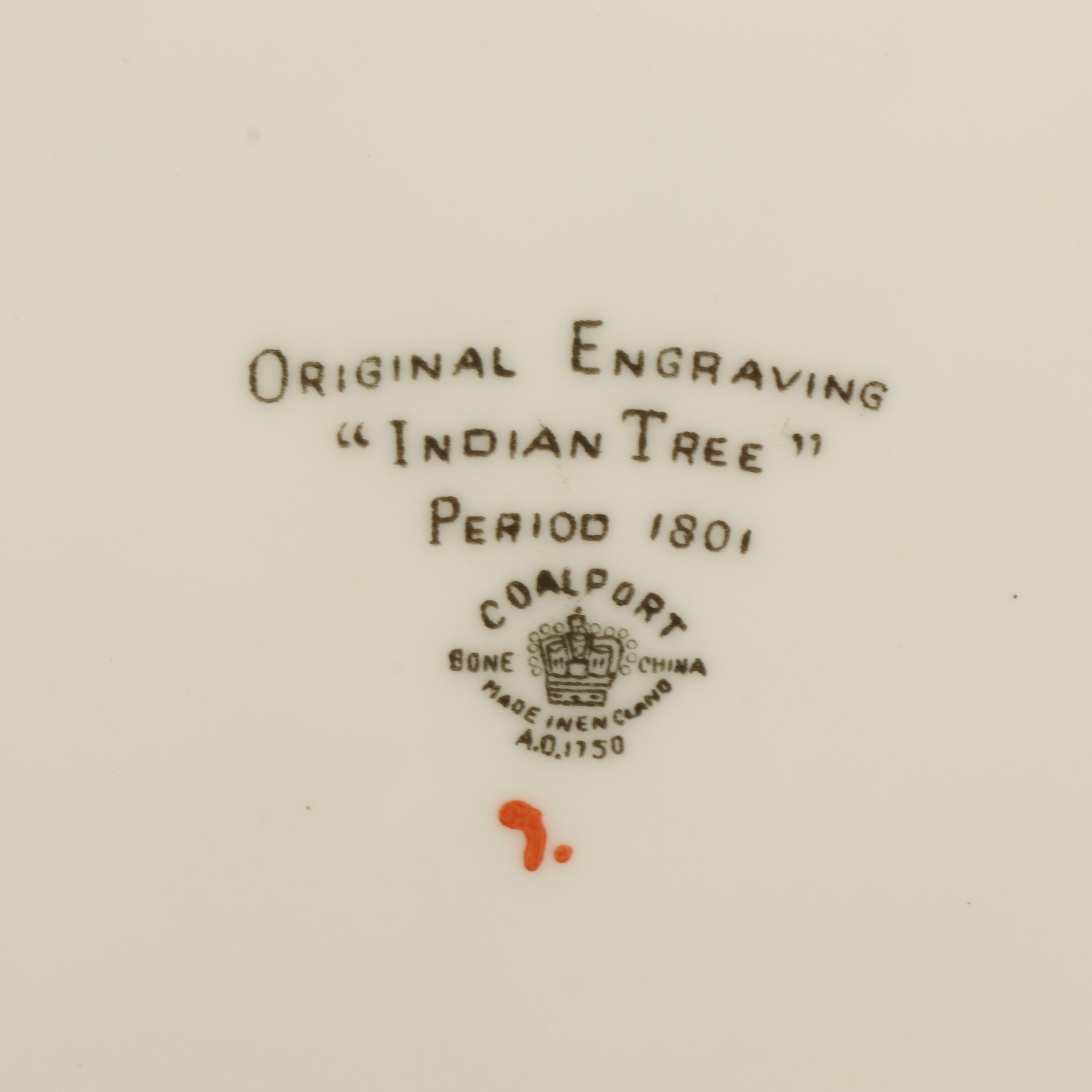 Coalport "Indian Tree" Bone China Dinnerware, c. 1891-1920